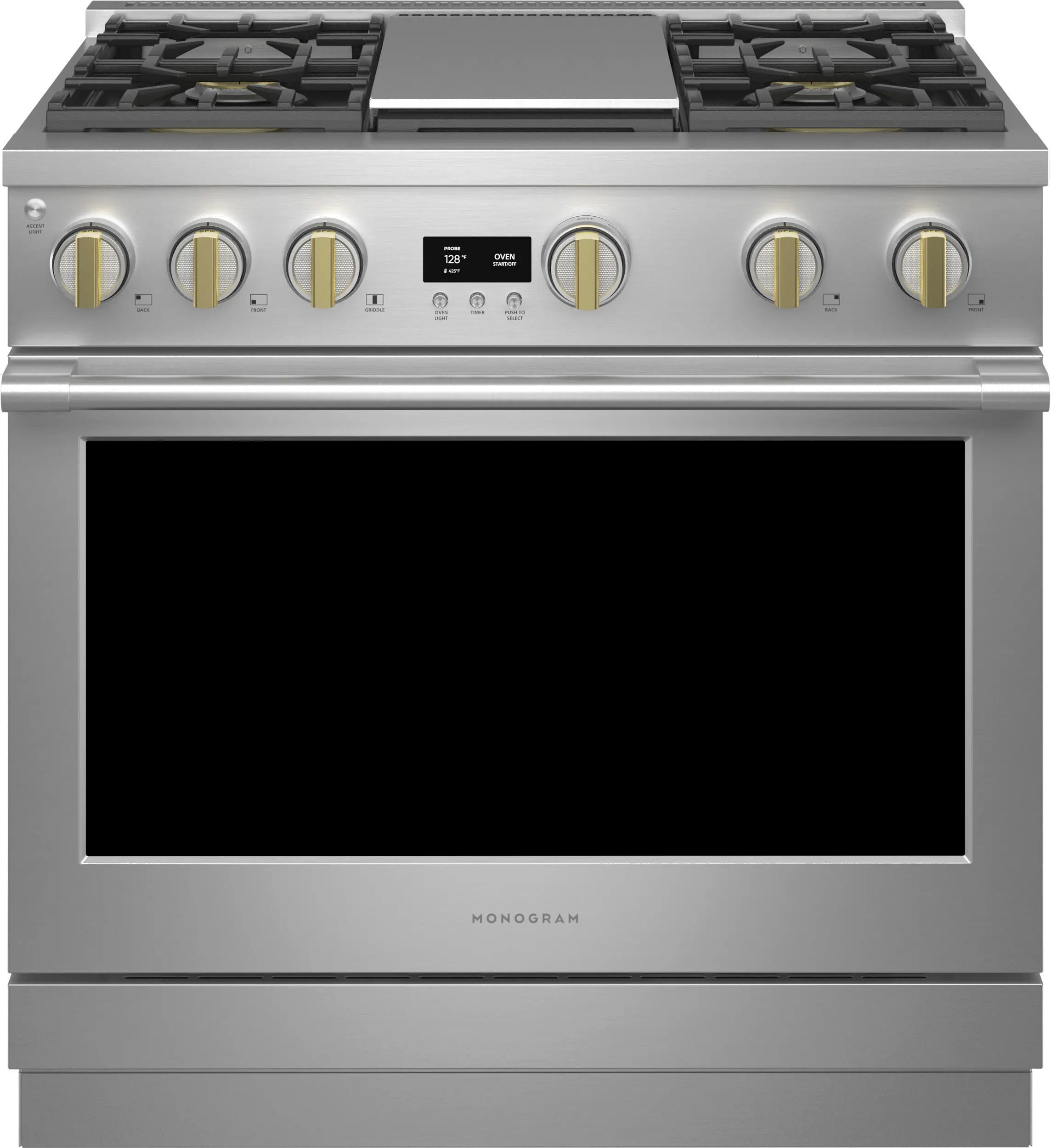 ZGP364NDTSS Monogram  Professional 6.2 cu ft Gas Range - Stainless Steel 36 Inch-1