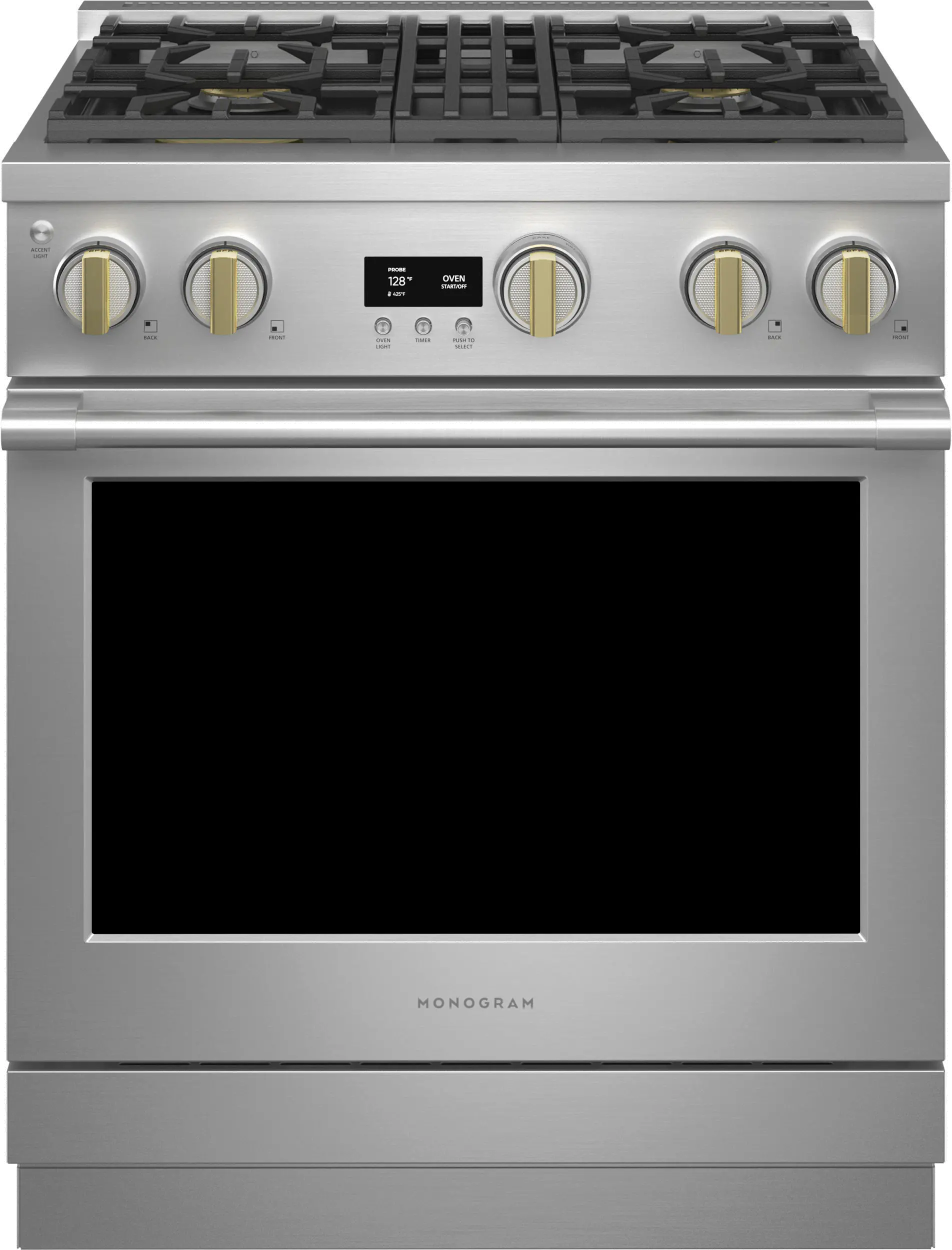ZGP304NTSS Monogram 6.2 cu ft Professional Gas Range - Stainless Steel-1