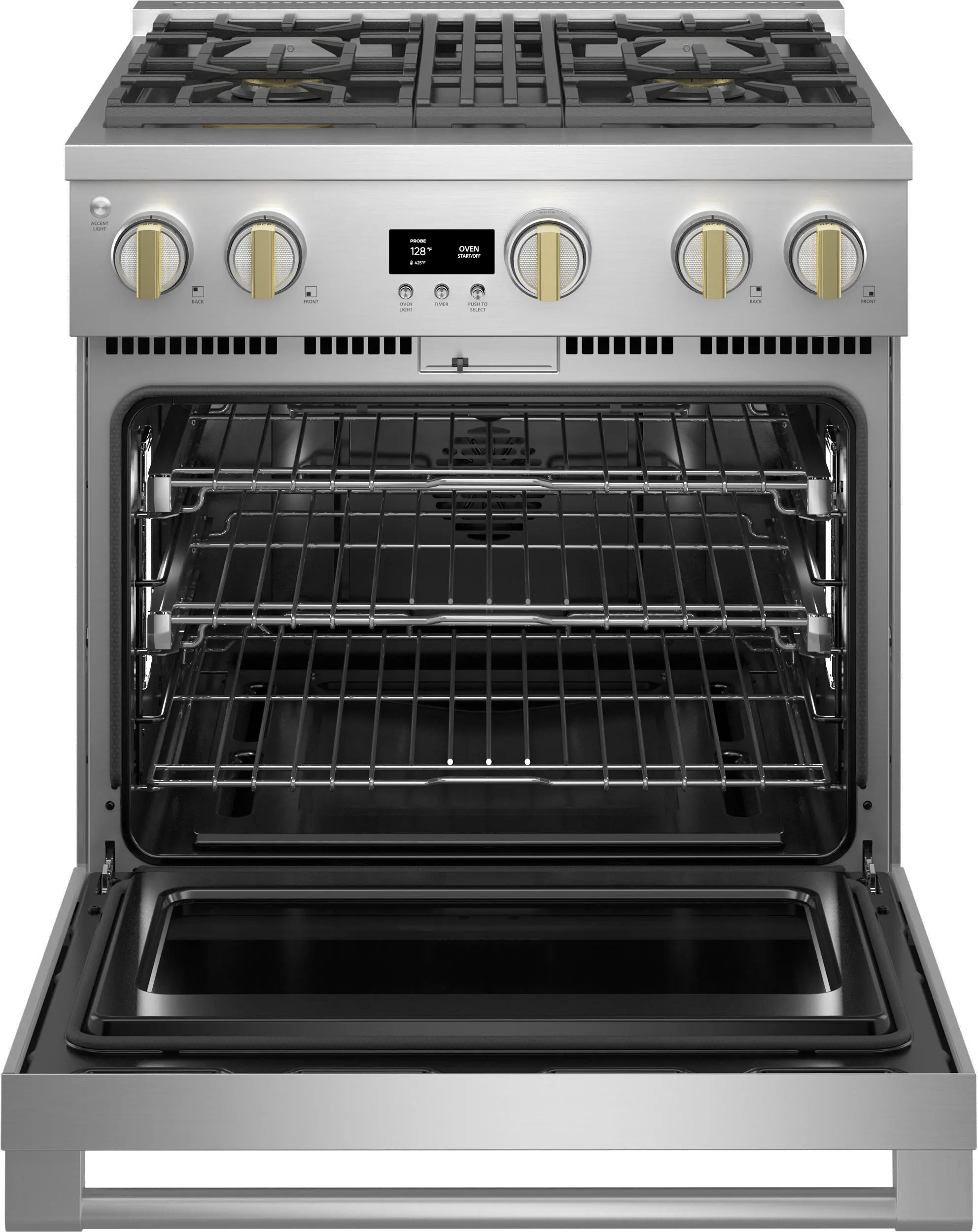 ZGP304NTSS Monogram 6.2 cu ft Professional Gas Range - Stainless Steel-3