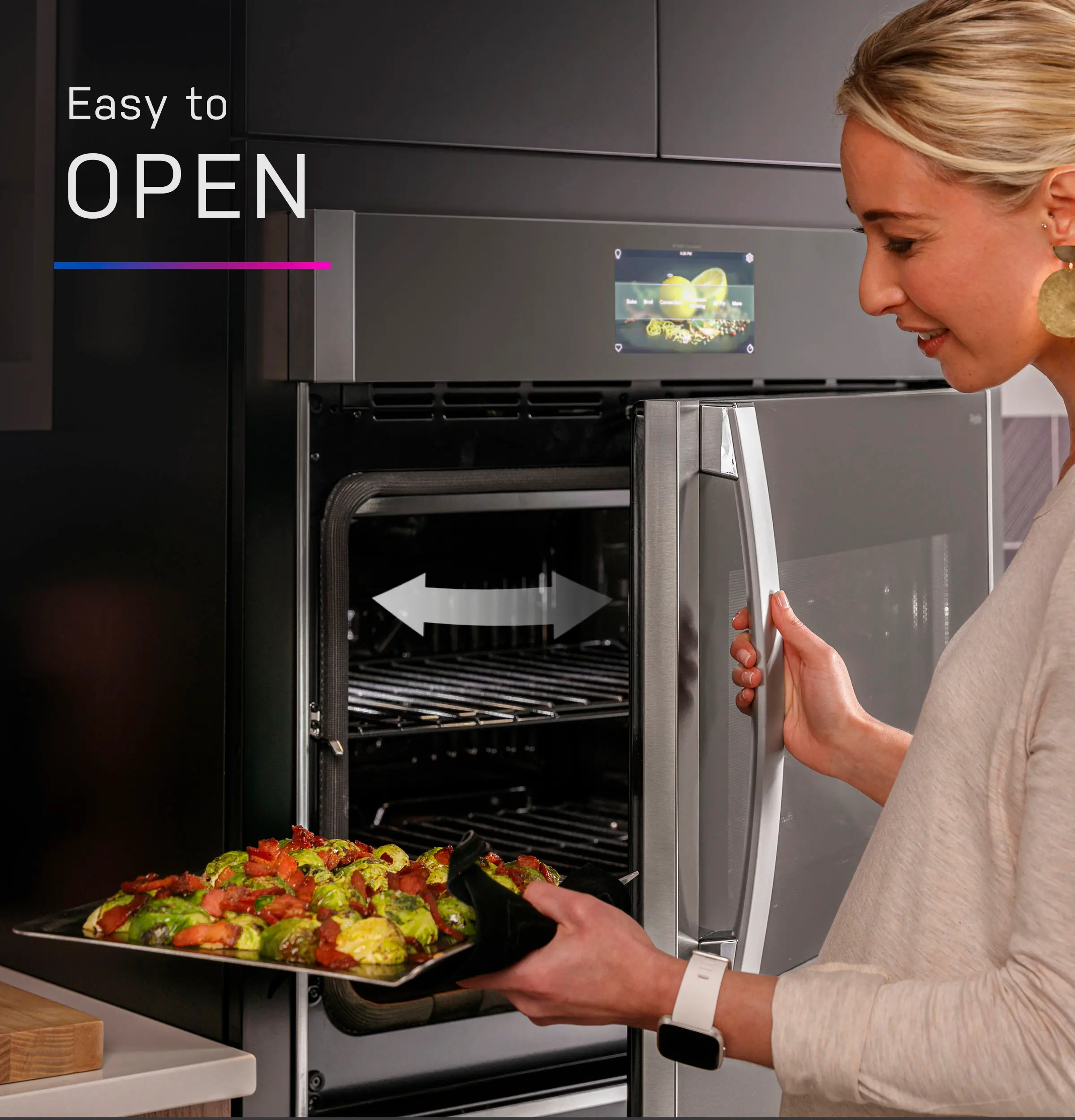 PTS700RSNSS GE Profile 5 cu ft Single Wall Oven - Right Hinge Stainless Steel 30 Inch-5