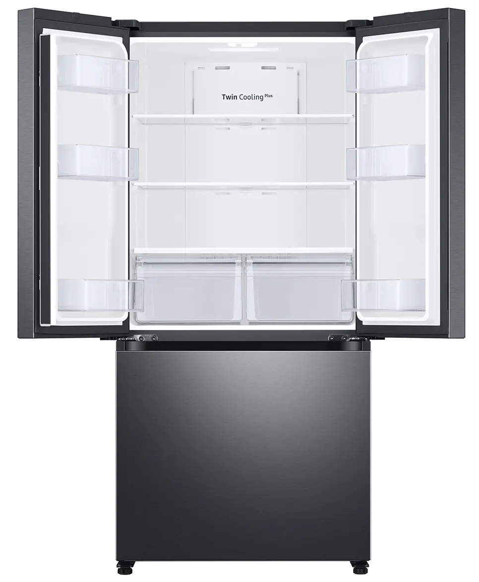 RF18A5101SG Samsung 17.5 cu ft French Door Refrigerator - Counter Depth 33 W Black Stainless Steel-3