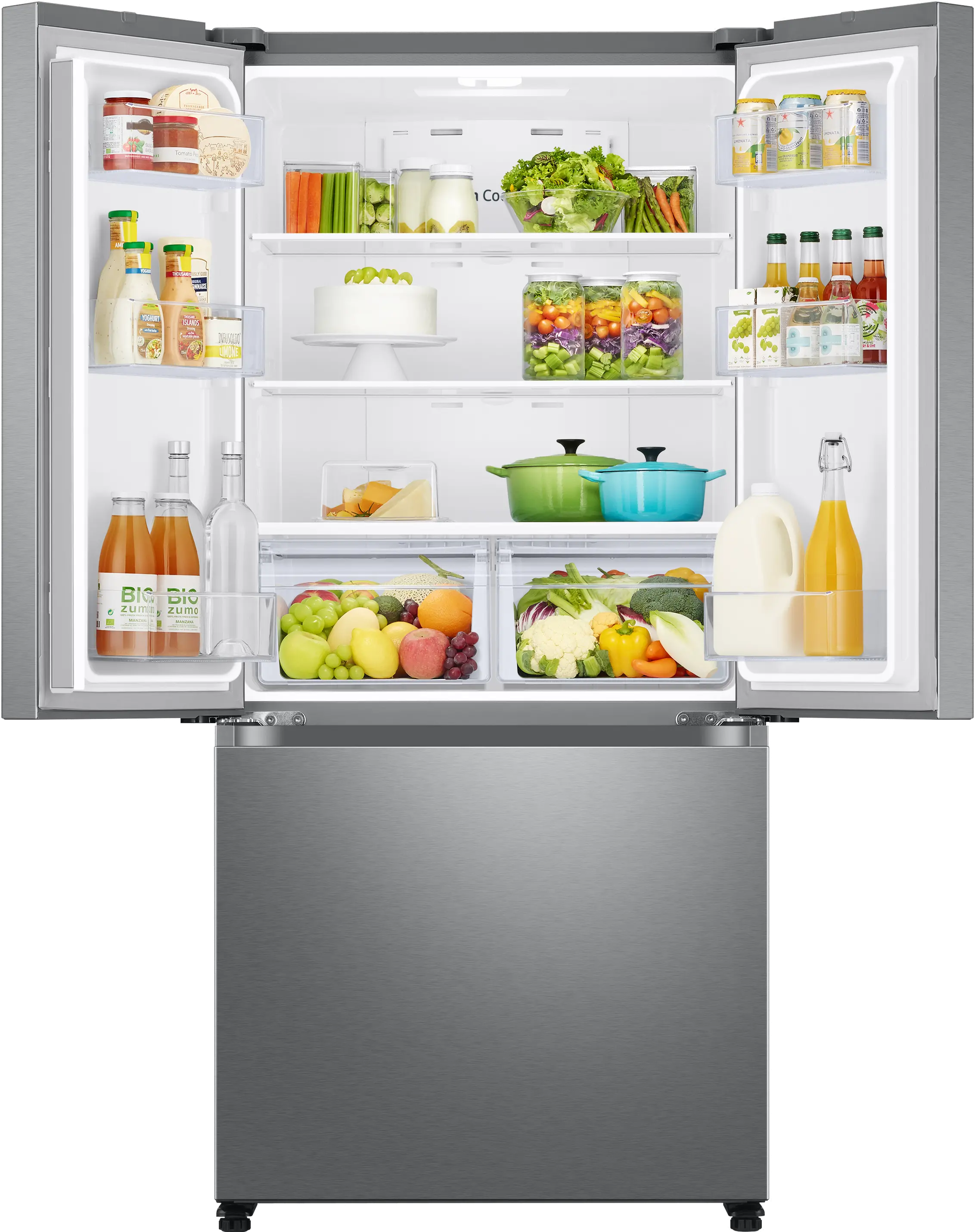 RF18A5101SR Samsung 17.5 cu ft French Door Refrigerator - 33 W Counter Depth Stainless Steel-3