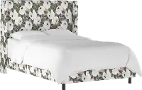 501BEDBLMSBRYRSBLSHIVYOGA Penelope Rose Floral Straight Wingback Full Bed - Skyline Furniture