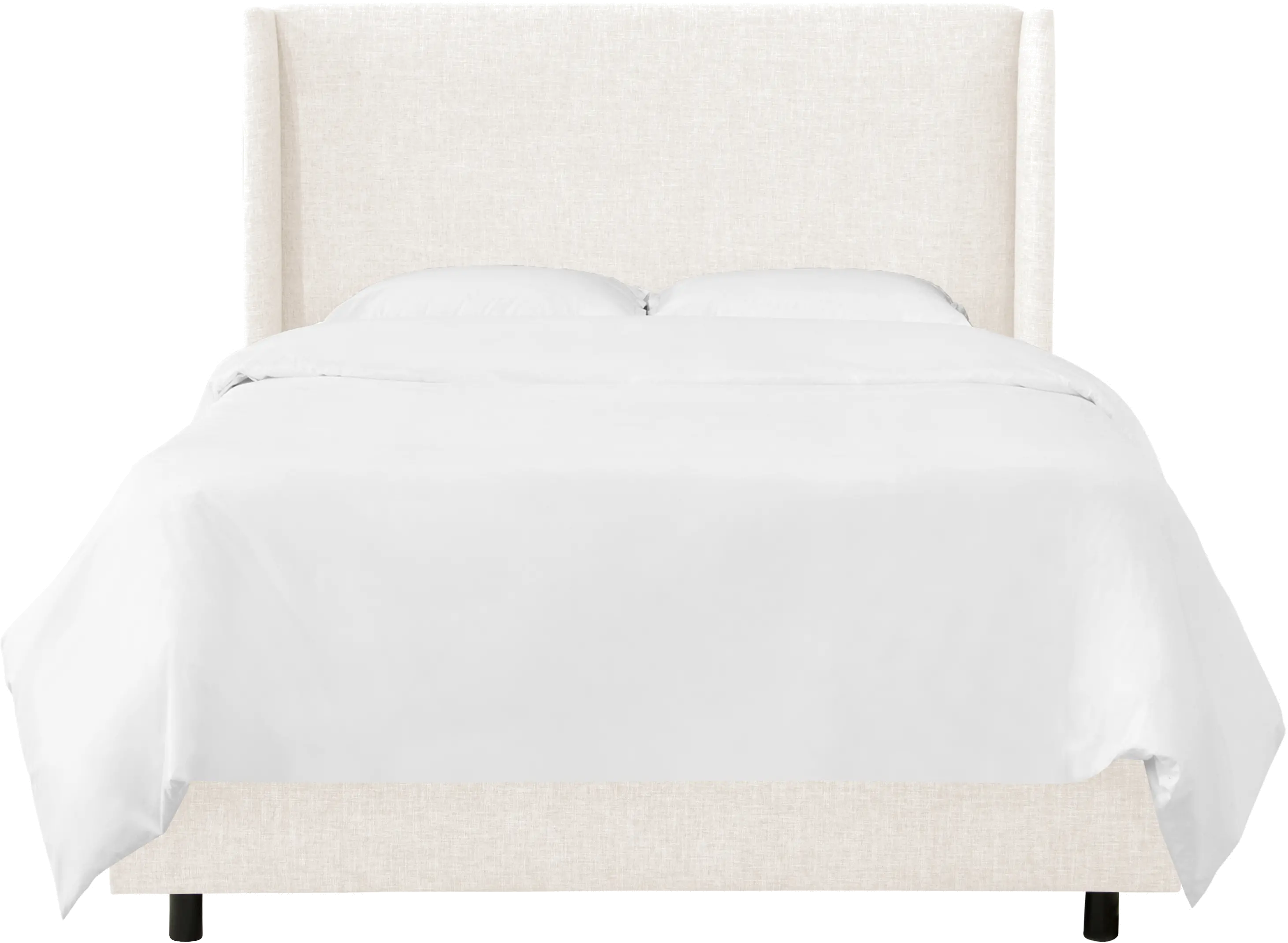 433BEDZMWHT Sasha White Curved Wingback King Bed - Skyline Furniture-3