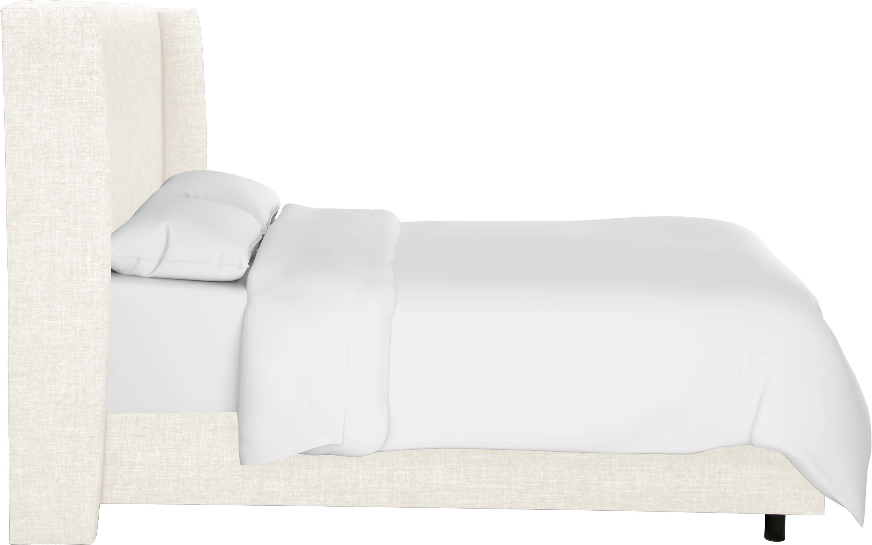 433BEDZMWHT Sasha White Curved Wingback King Bed - Skyline Furniture-5