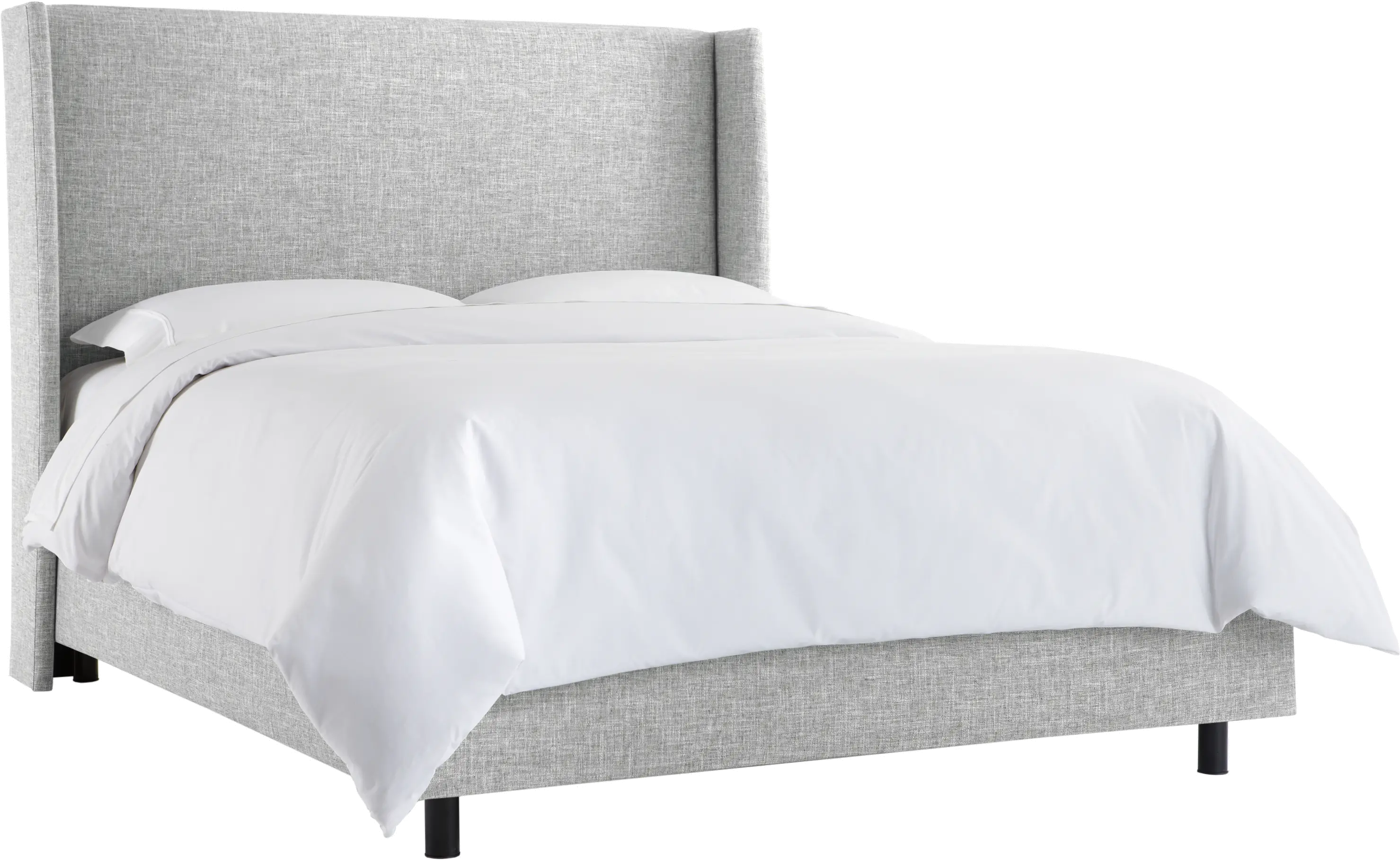 434BEDZMPMC Sasha Gray Curved Wingback California King Bed - Skyline Furniture-4