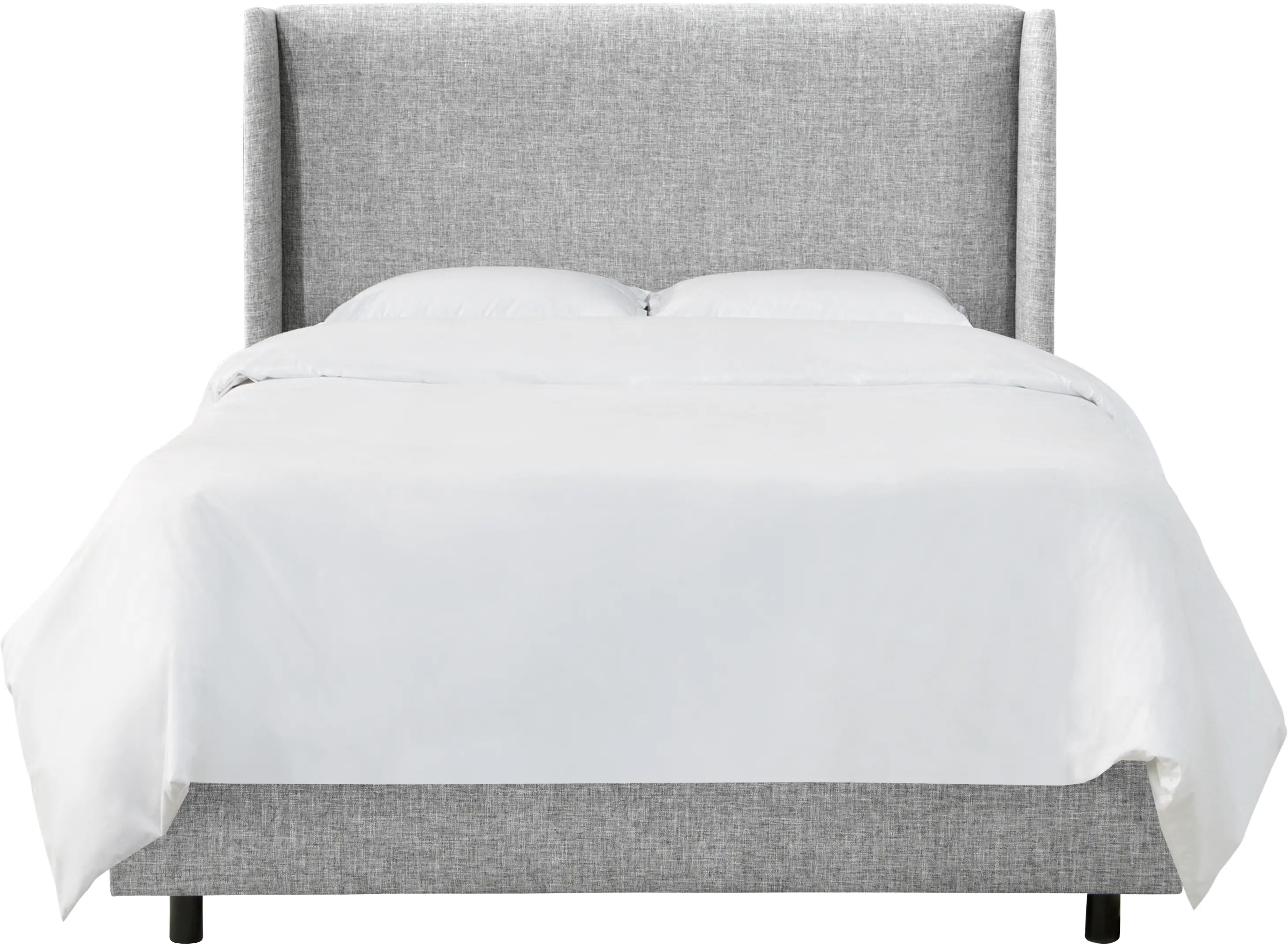433BEDZMPMC Sasha Gray Curved Wingback King Bed - Skyline Furniture-3