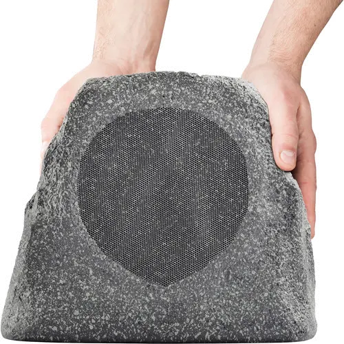 ISP75B/SOLAR-ROCK ION Audio Solar Stone Multi-Link Outdoor Speaker-2