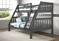 Mission Gray Twin over Full Bunk Bed