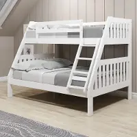Classic White Twin over Full Bunk Bed - Mission