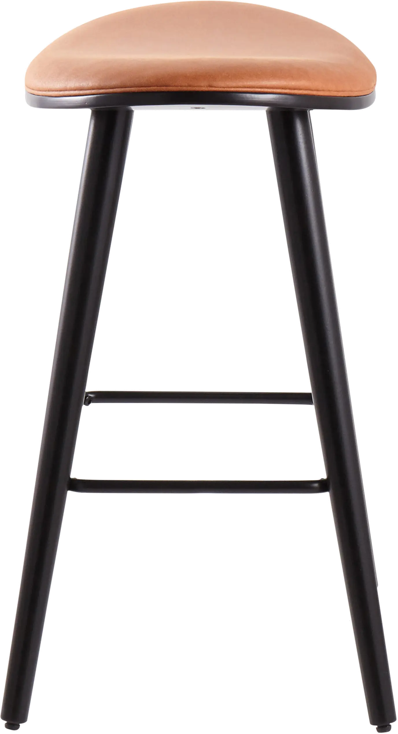 B26-SADL BKCAM2 Mid Century 26 Inch Counter Height Stool (Set of 2) - Saddle-5