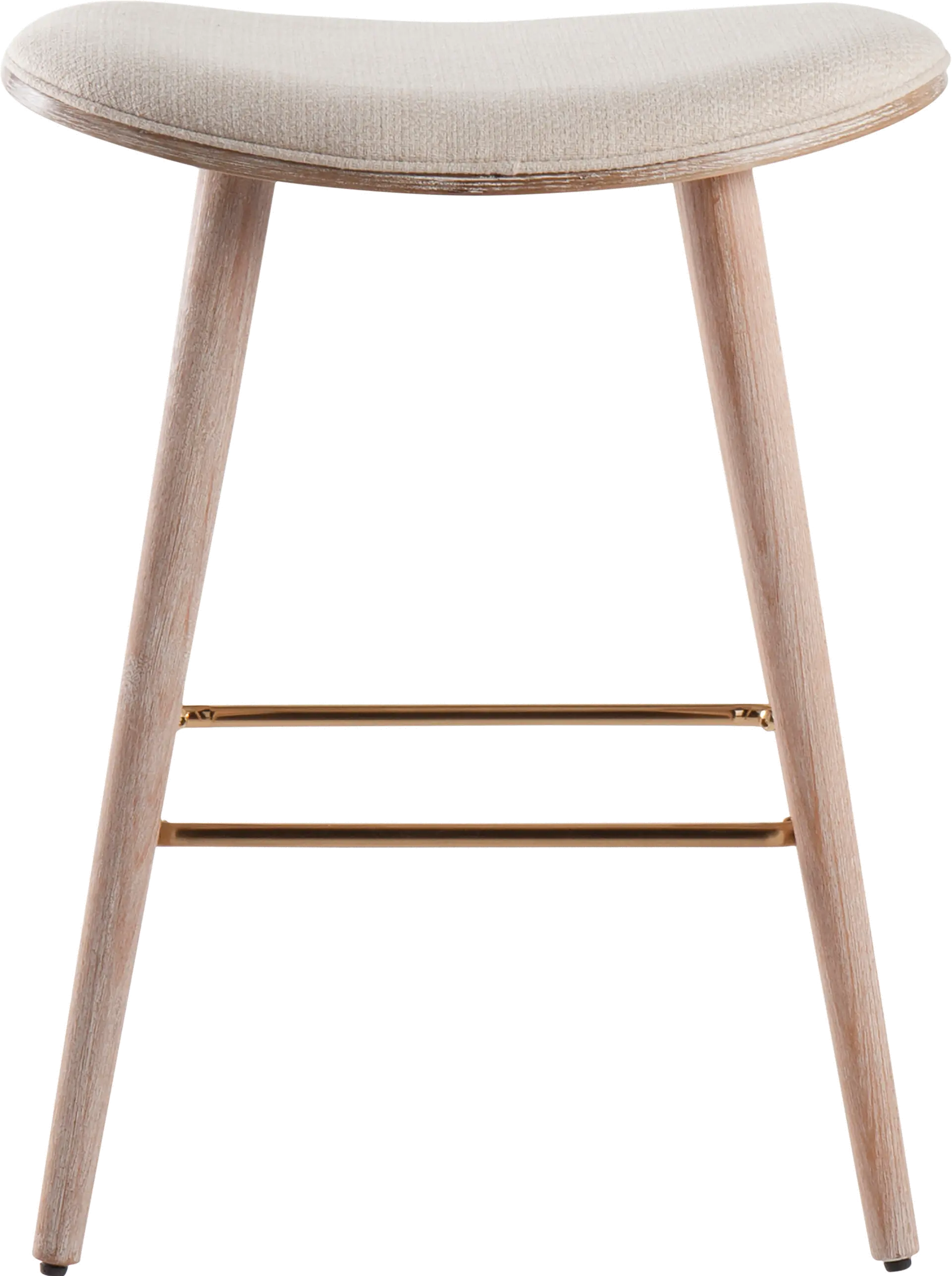 B26-SADL WWNCR2 Mid Century 26 Inch Counter Height Stool (Set of 2) - Saddle-3