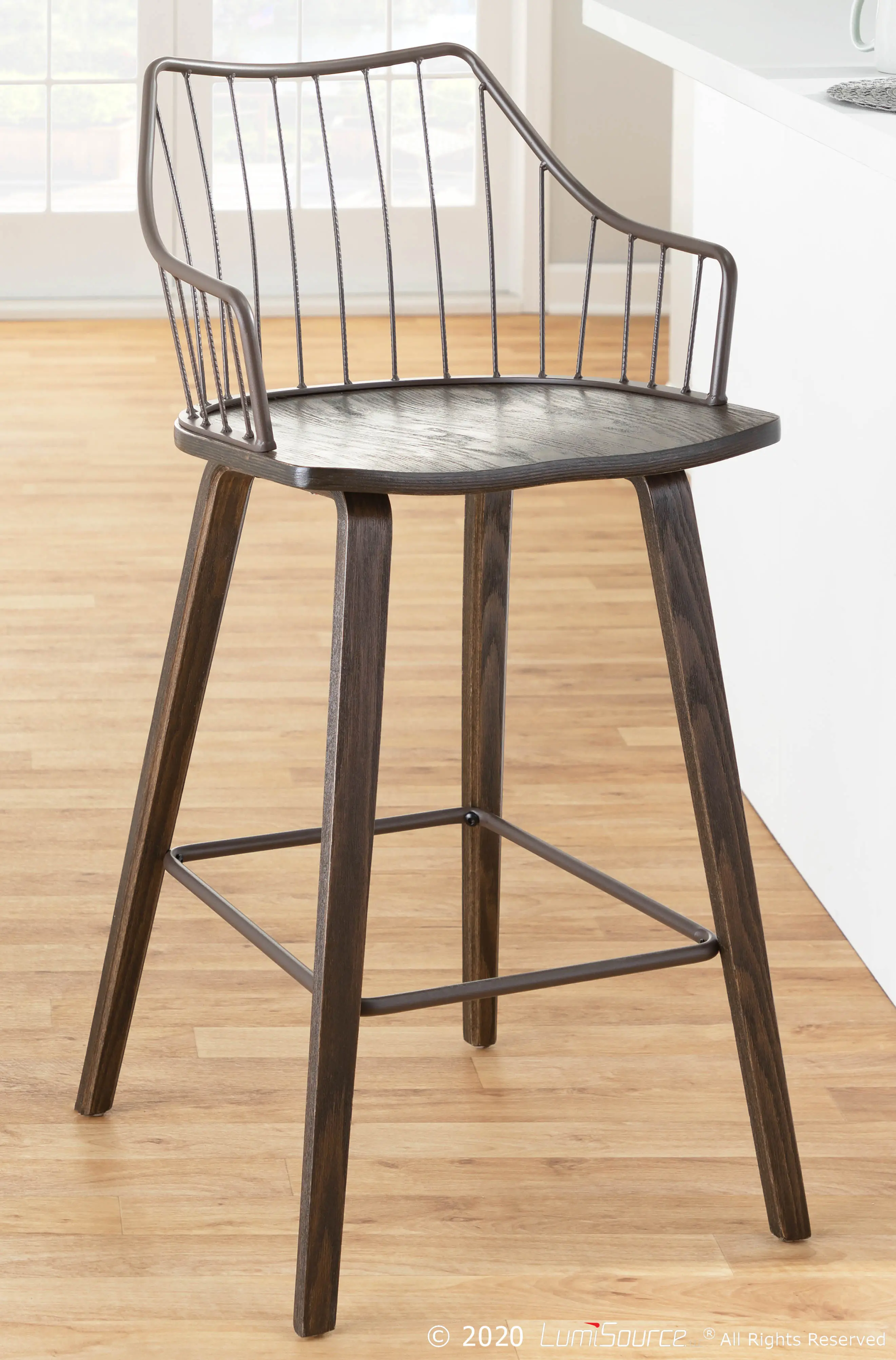 B26-WINSTN WLBN Winston Brown Counter Stool-2