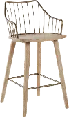 B26-WINSTN WWANCU Winston Whitewash Counter Stool
