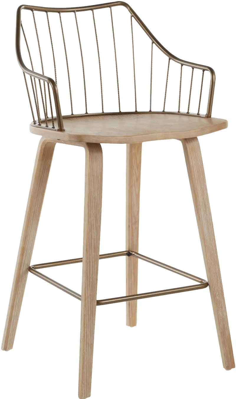 Winston Whitewash Counter Stool