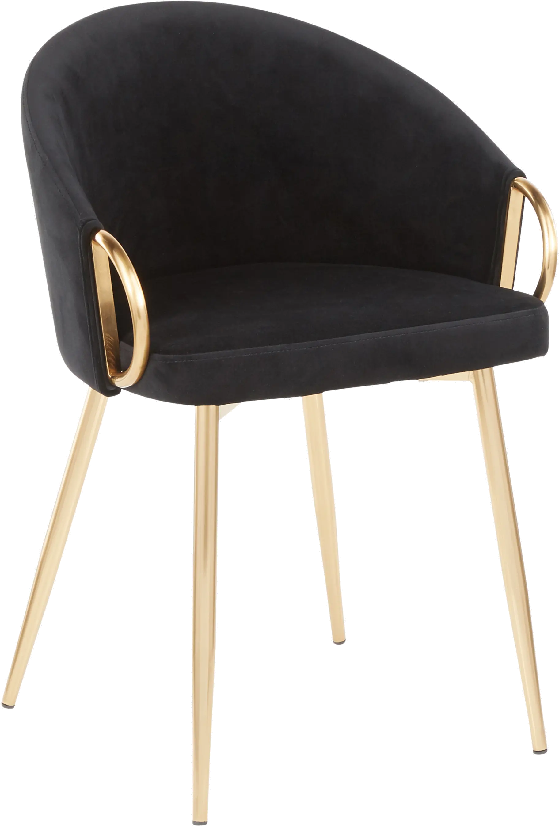 CH-CLAIRE AUVBK Black Velvet Glam Chair-1