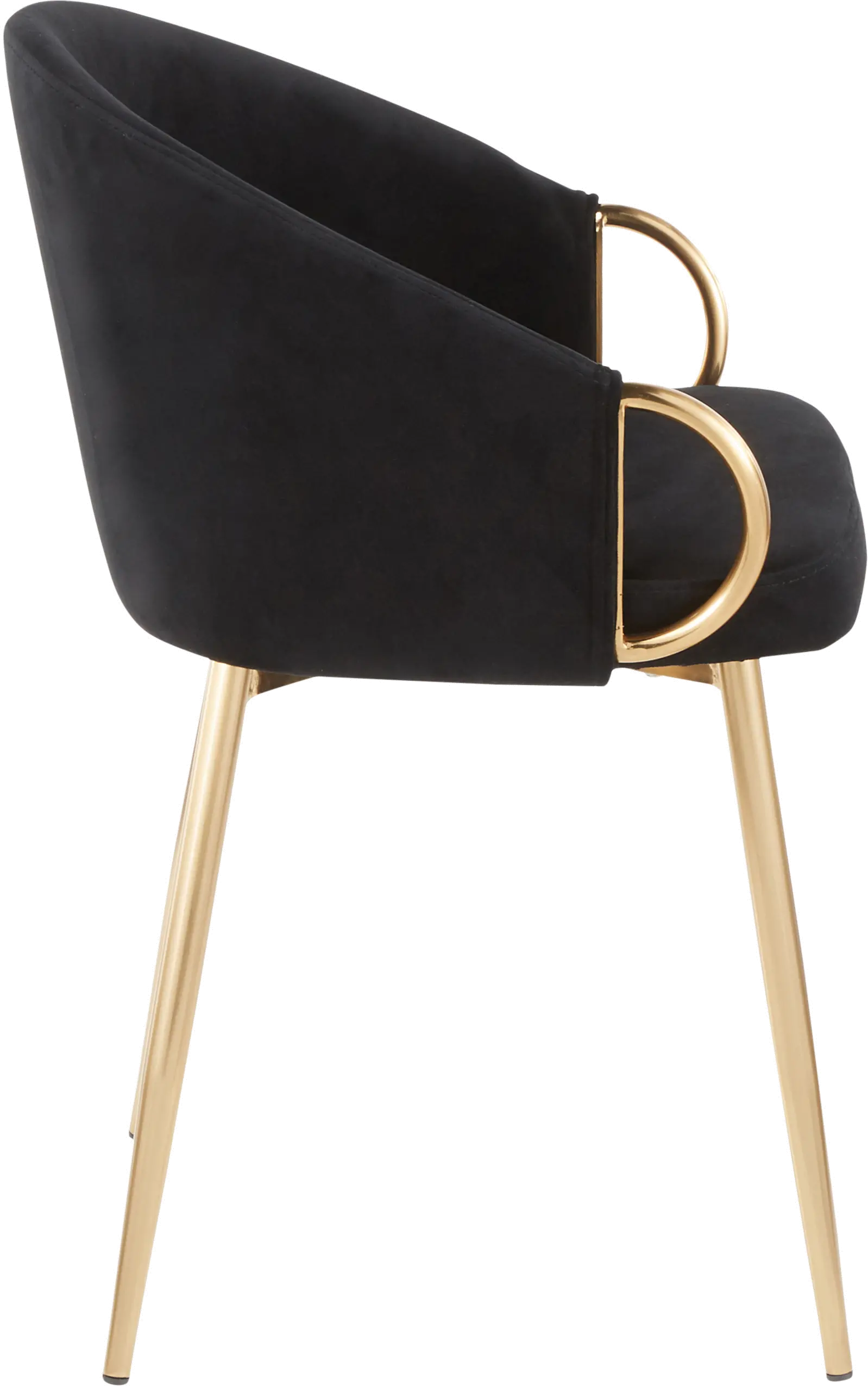 CH-CLAIRE AUVBK Black Velvet Glam Chair-3
