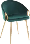 CH-CLAIRE AUVGN Emerald Velvet Glam Chair