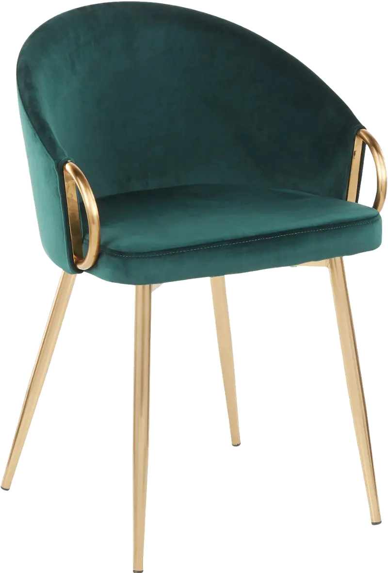 Emerald Velvet Glam Chair