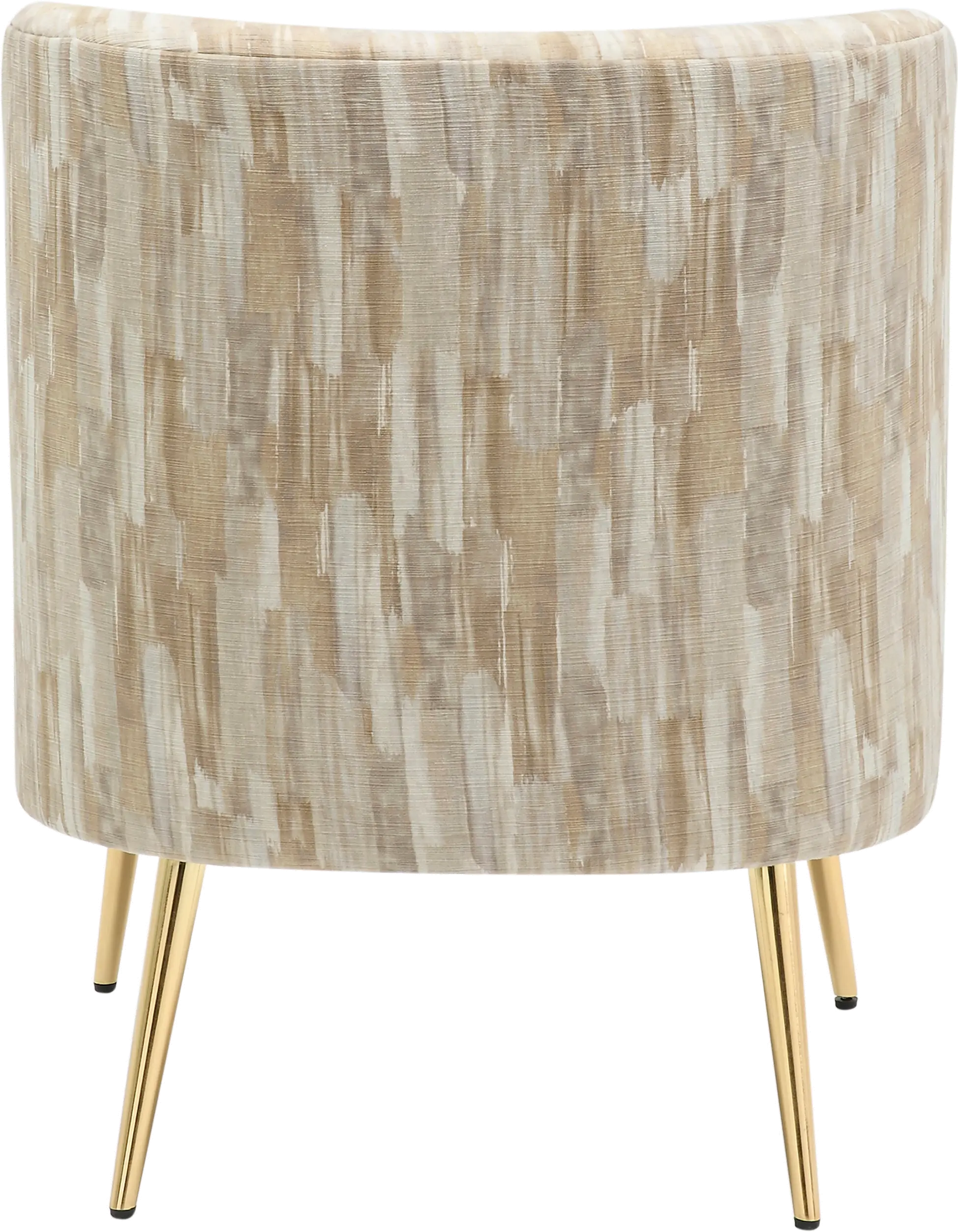 CHR-FRANSLP AU+LBN Contemporary Light Brown Slipper Chair with Gold Legs - Luna-6