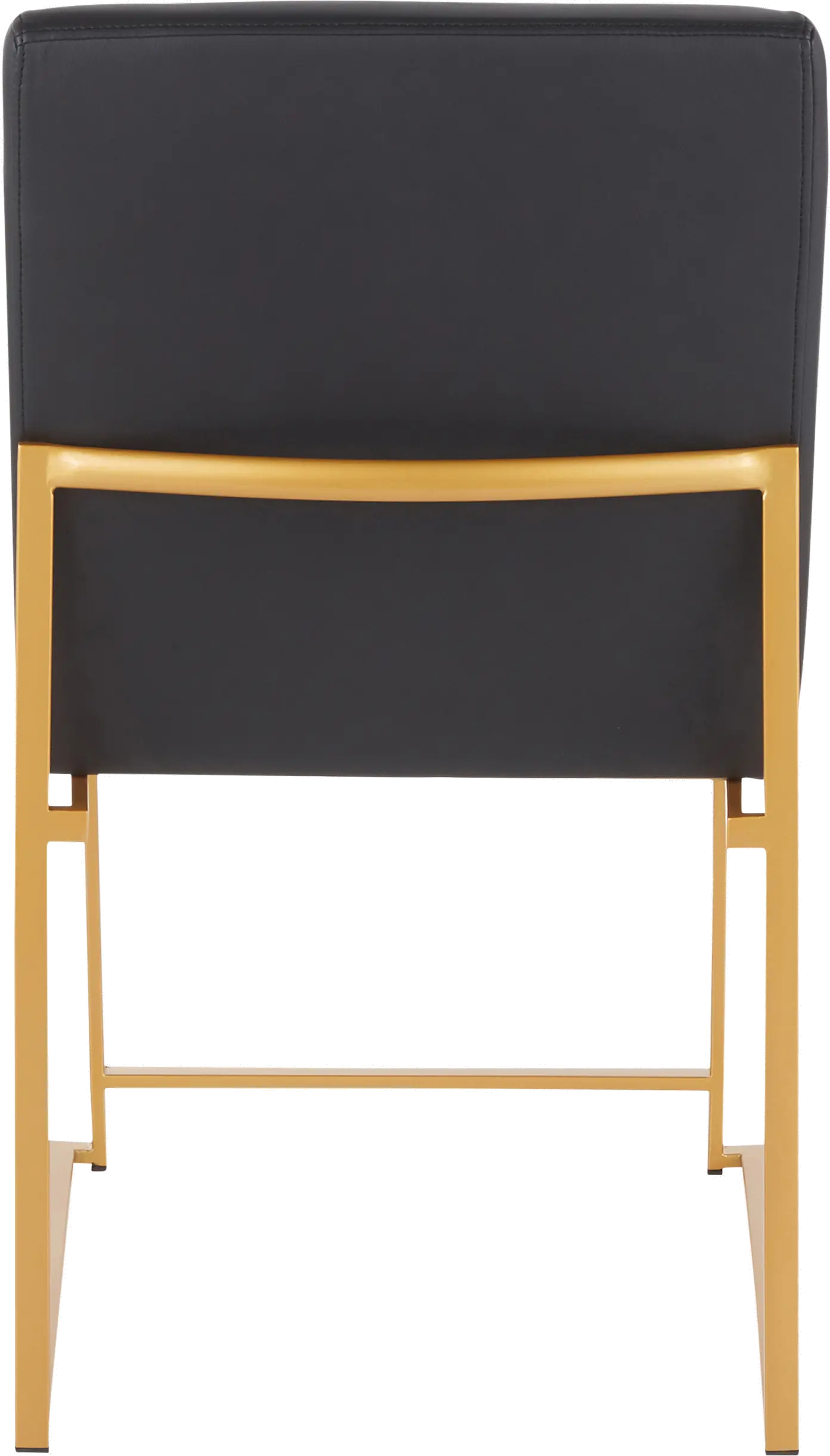 DC-HBFUJI AUBK2 Fuji Black and Gold Dining Chairs, Set of 2-4