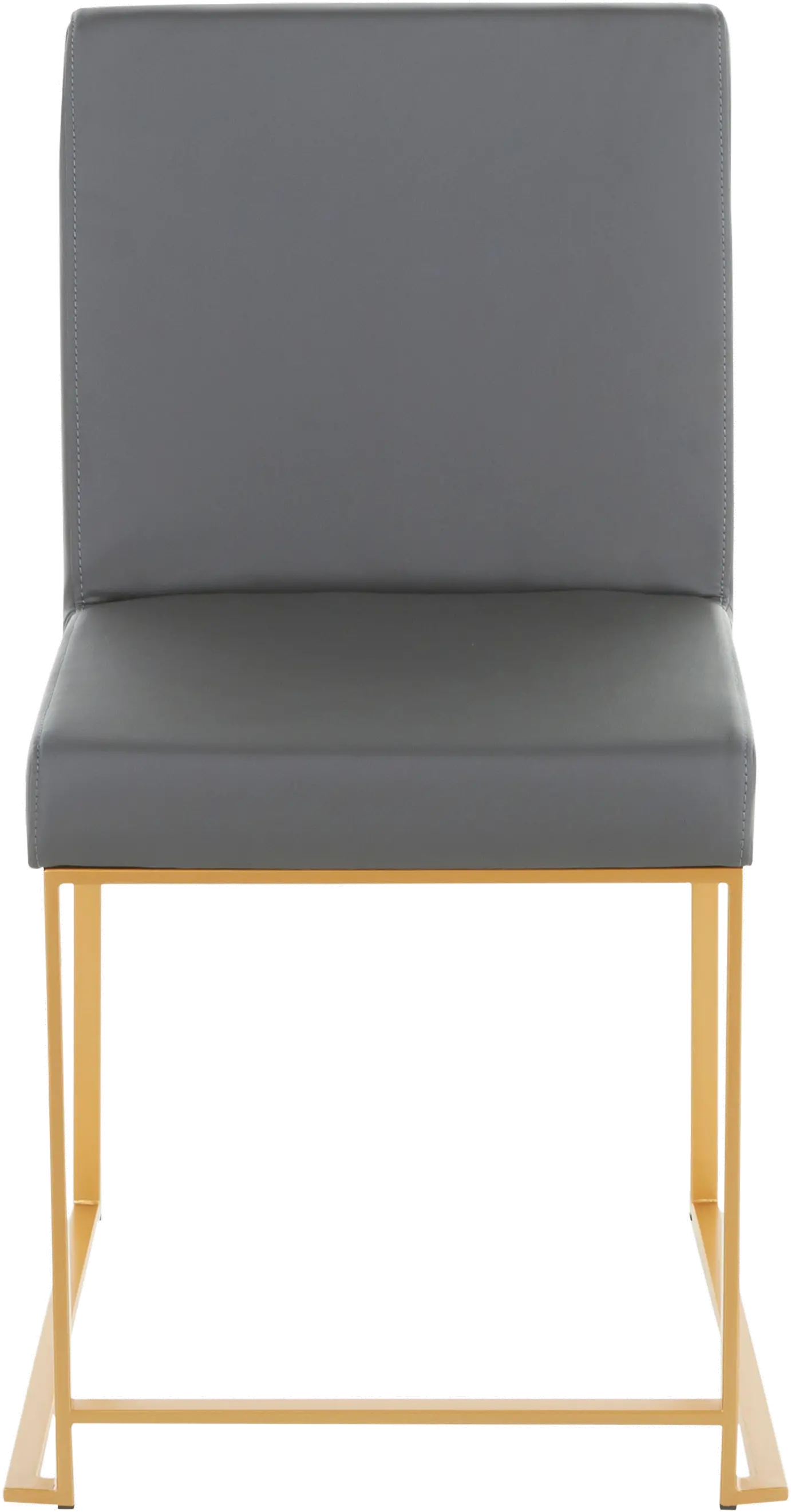 DC-HBFUJI AUGY2 Fuji Gray and Gold Dining Chairs, Set of 2-5