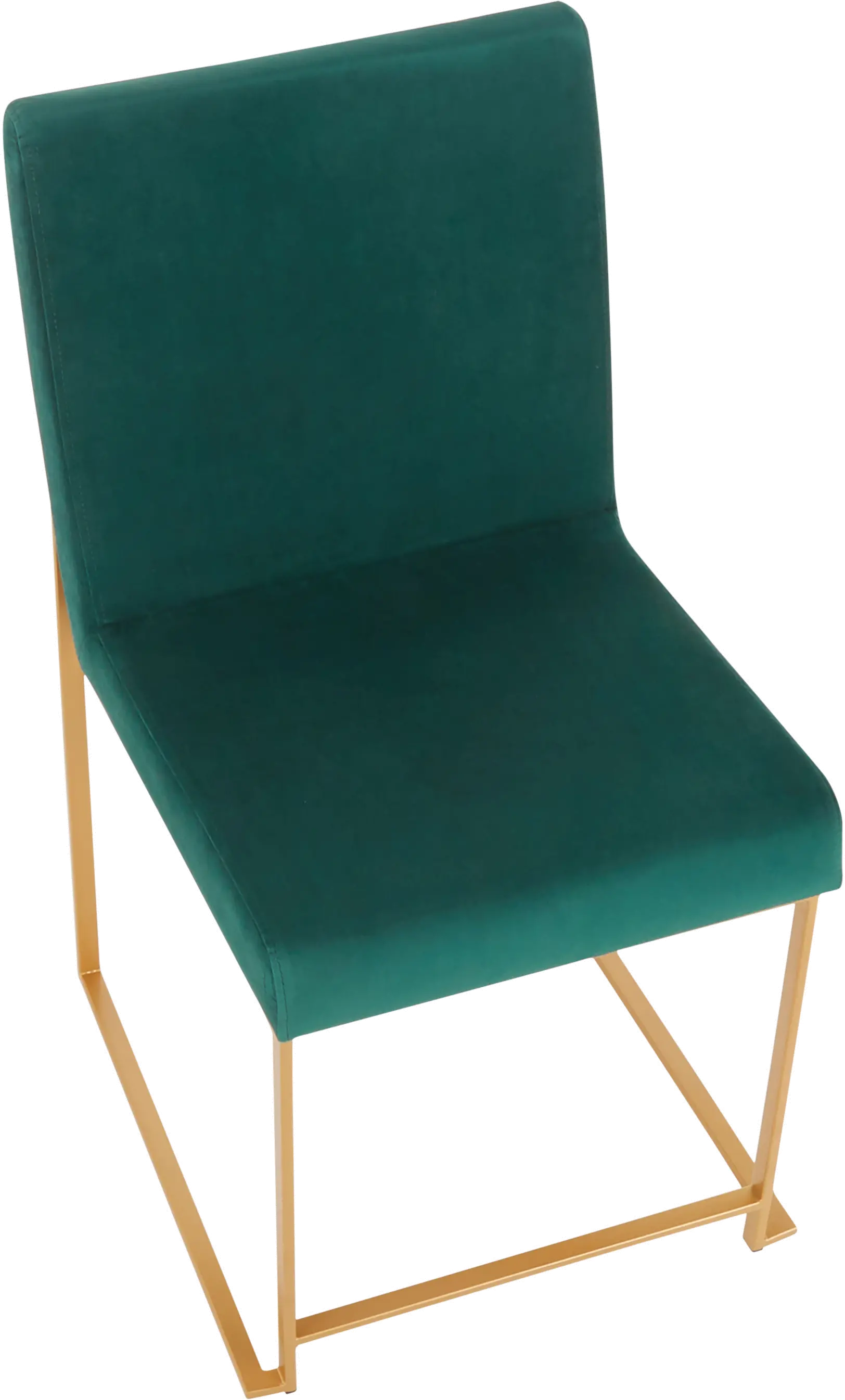 DC-HBFUJI AUVGN2 Fuji Green and Gold Dining Chairs, Set of 2-6