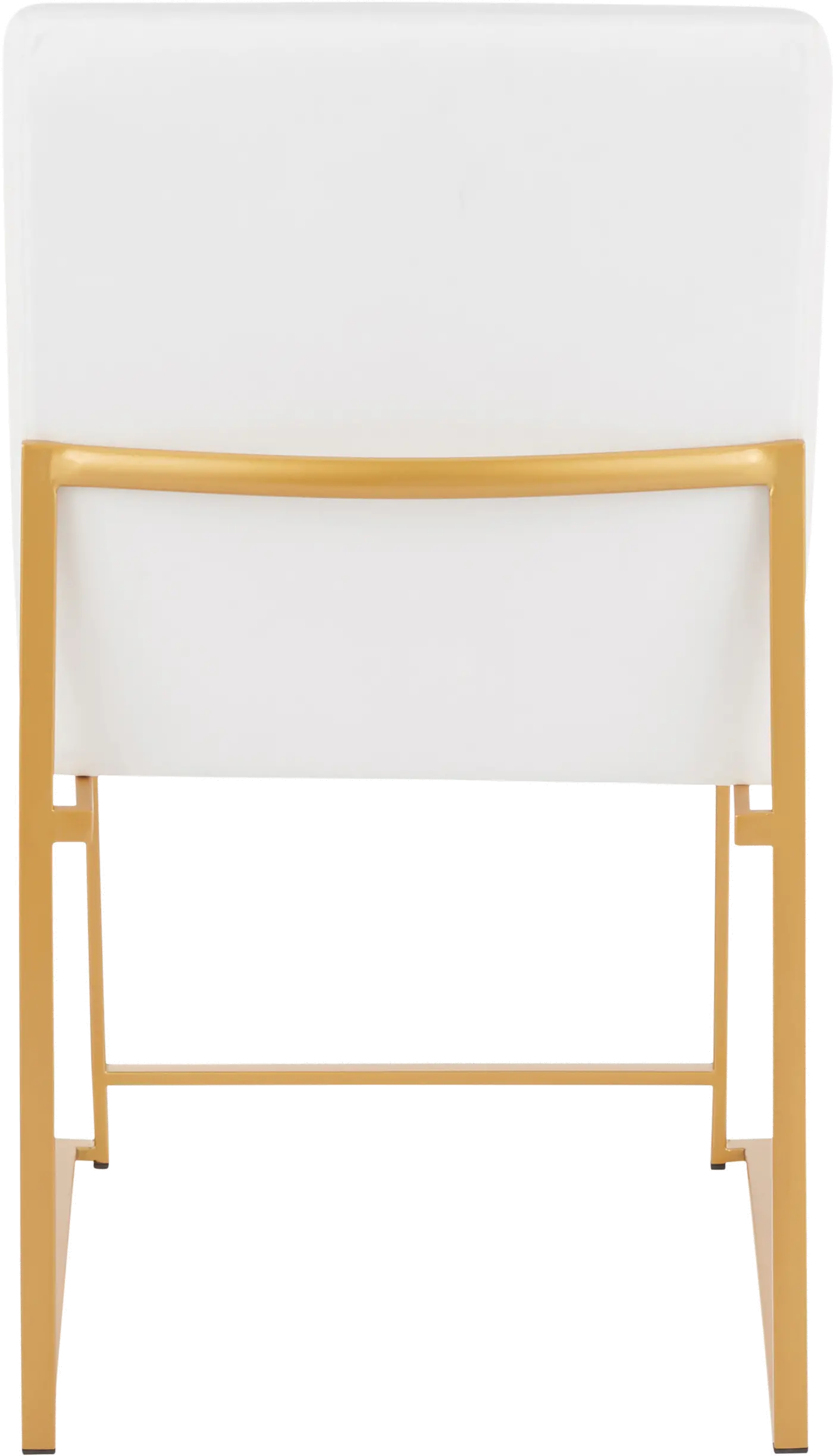 DC-HBFUJI AUVW2 Fuji White and Gold Dining Chairs, Set of 2-4