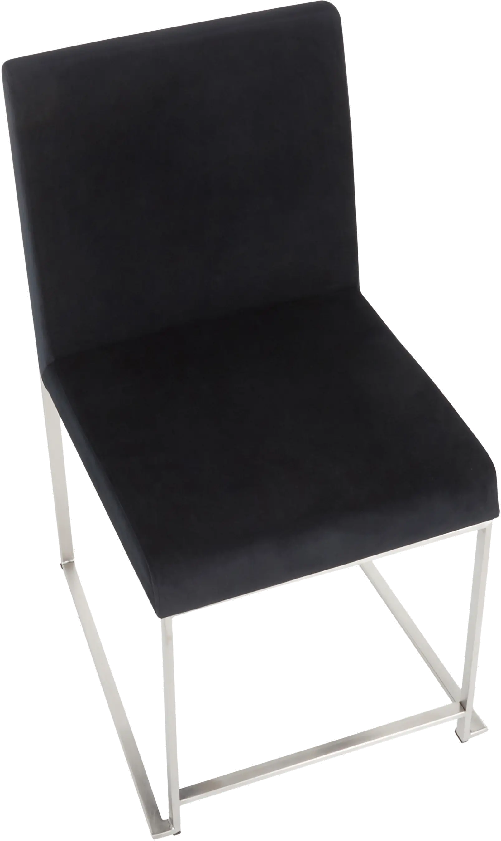 DC-HBFUJI SSVBK2 Fuji Silver Dining Chair, Set of 2-6