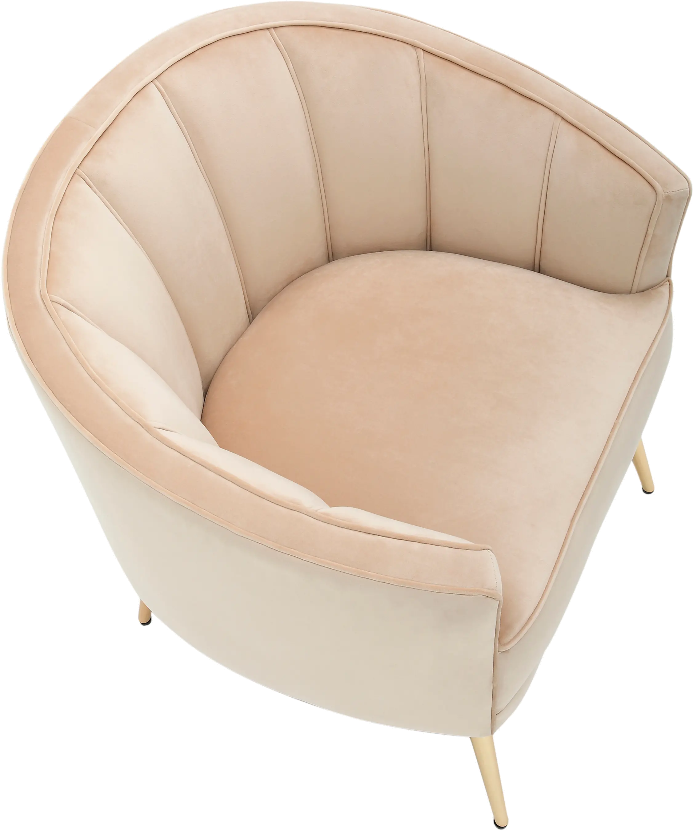 CHR-TANIA AU+CHMP Tania Champagne Velvet Glam Accent Chair-5
