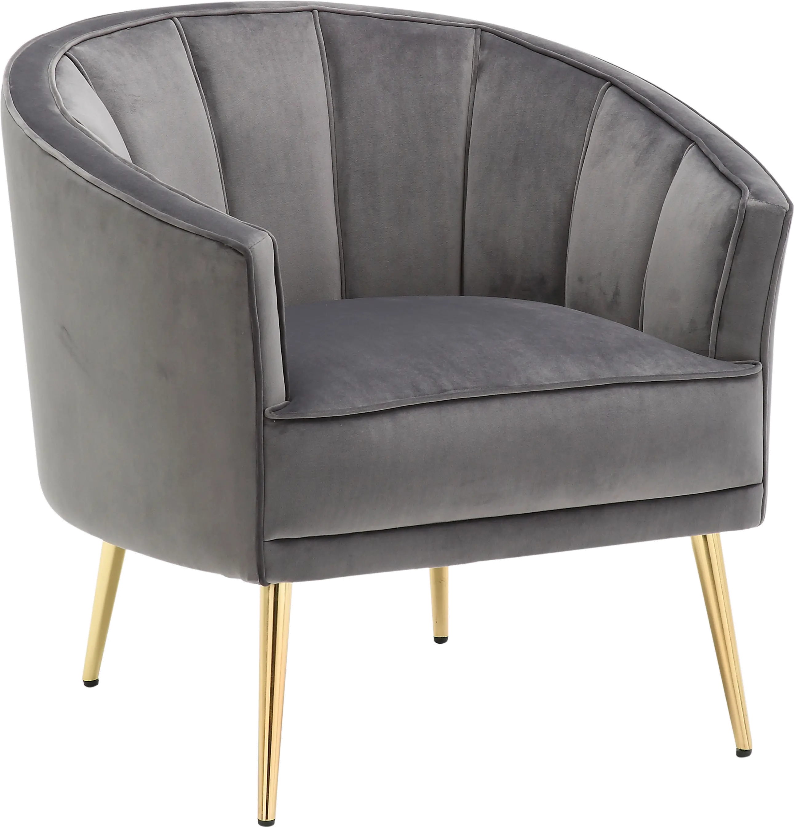 CHR-TANIA AU+GY Tania Gray Velvet Glam Accent Chair-1