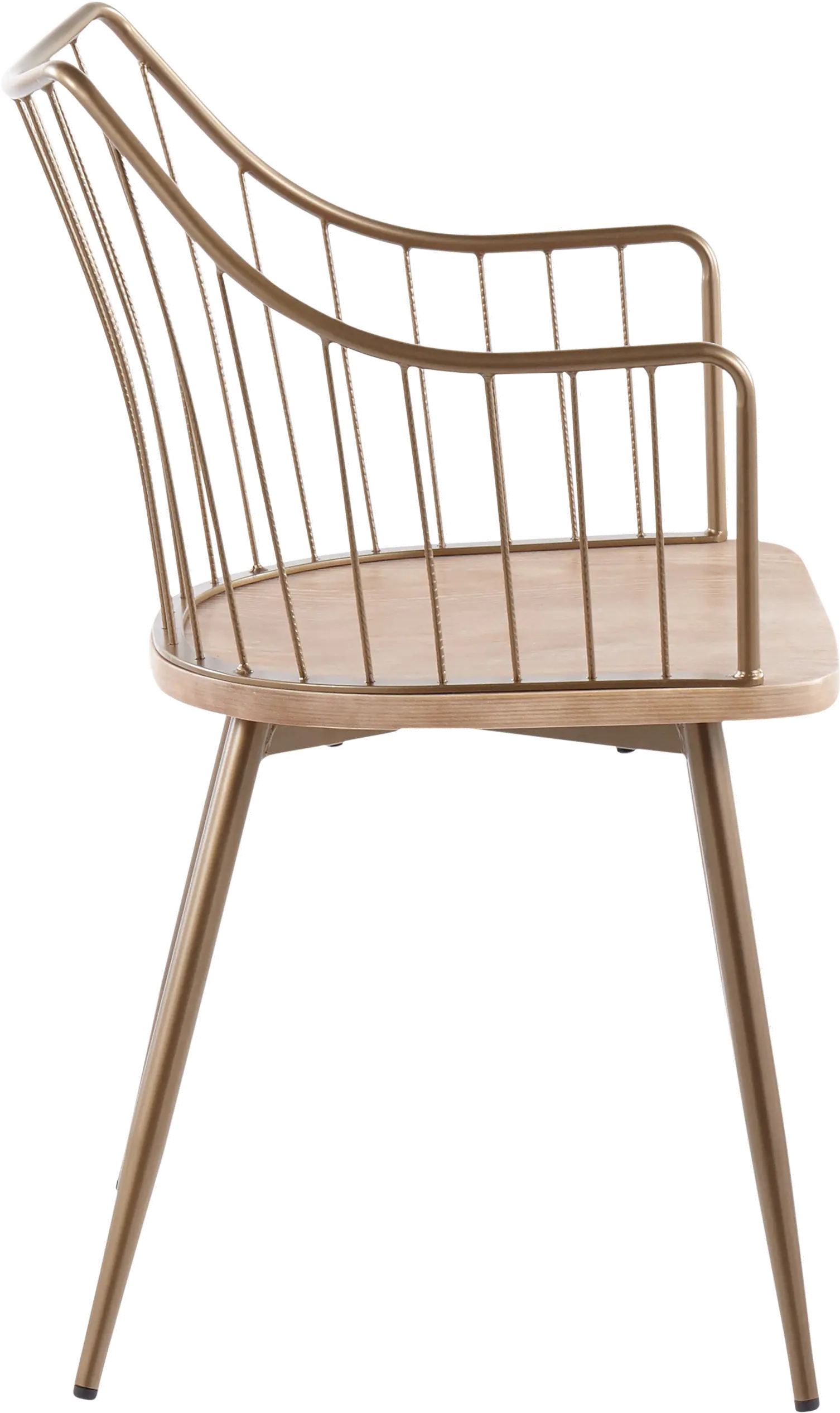 CH-WINSTON ANCUWW Winston Farmhouse Copper Metal and White Washed Wood Chair-5