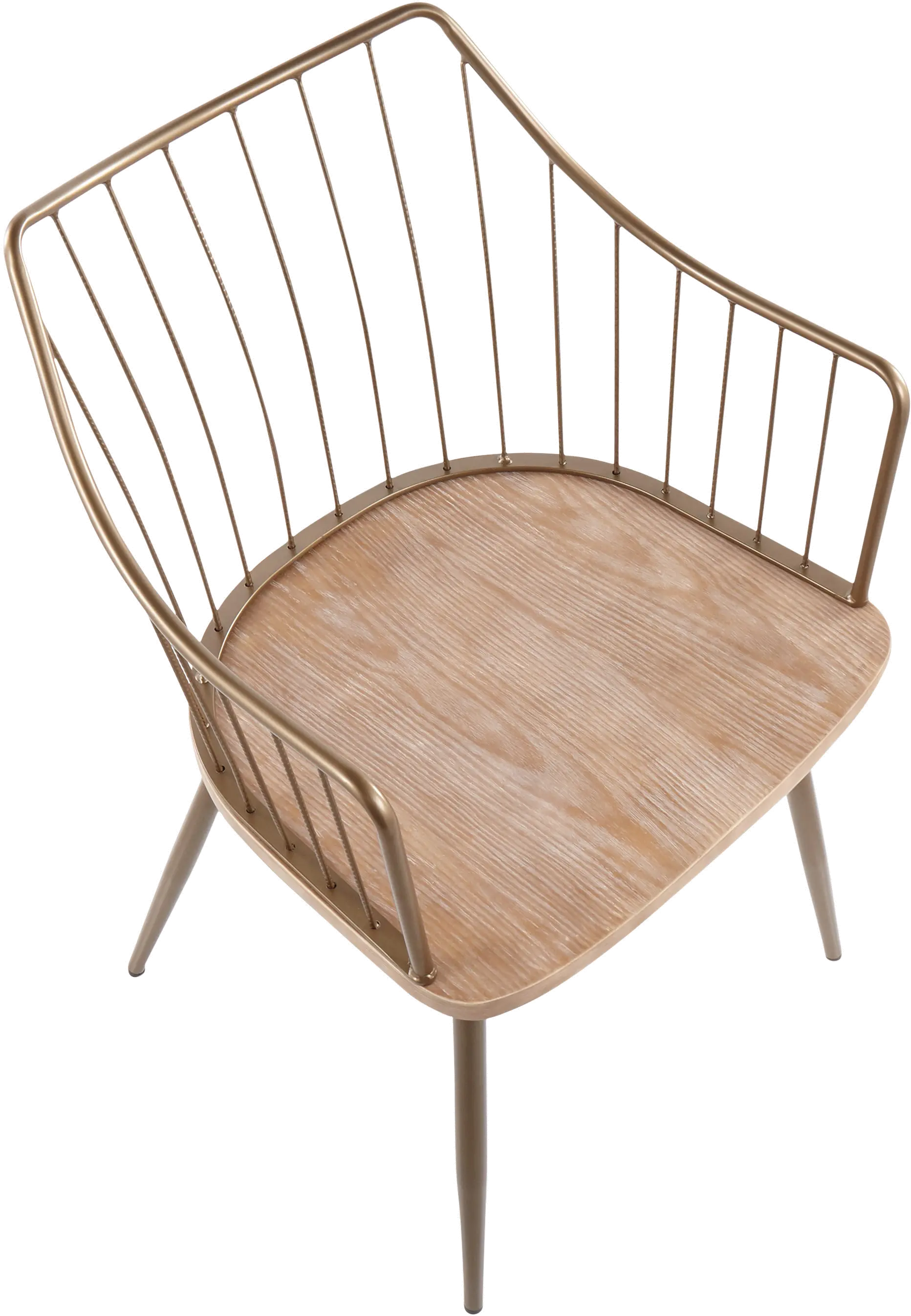 CH-WINSTON ANCUWW Winston Farmhouse Copper Metal and White Washed Wood Chair-7