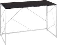 OFD-FOLIA SVBK Contemporary Silver and Black Office Desk - Folia