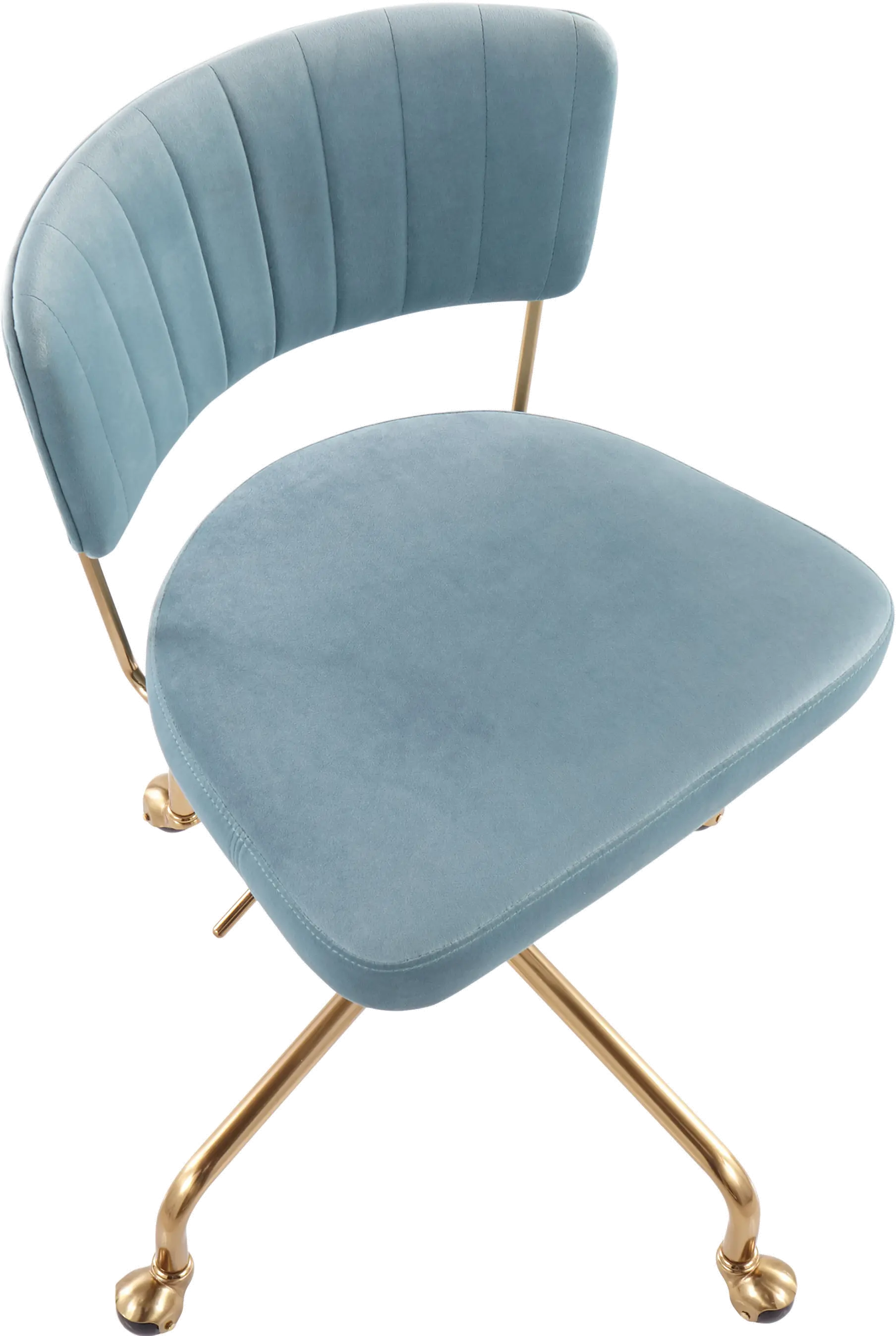 OC-TANIA AUVLBU Light Blue Velvet Task Chair - Tania-6