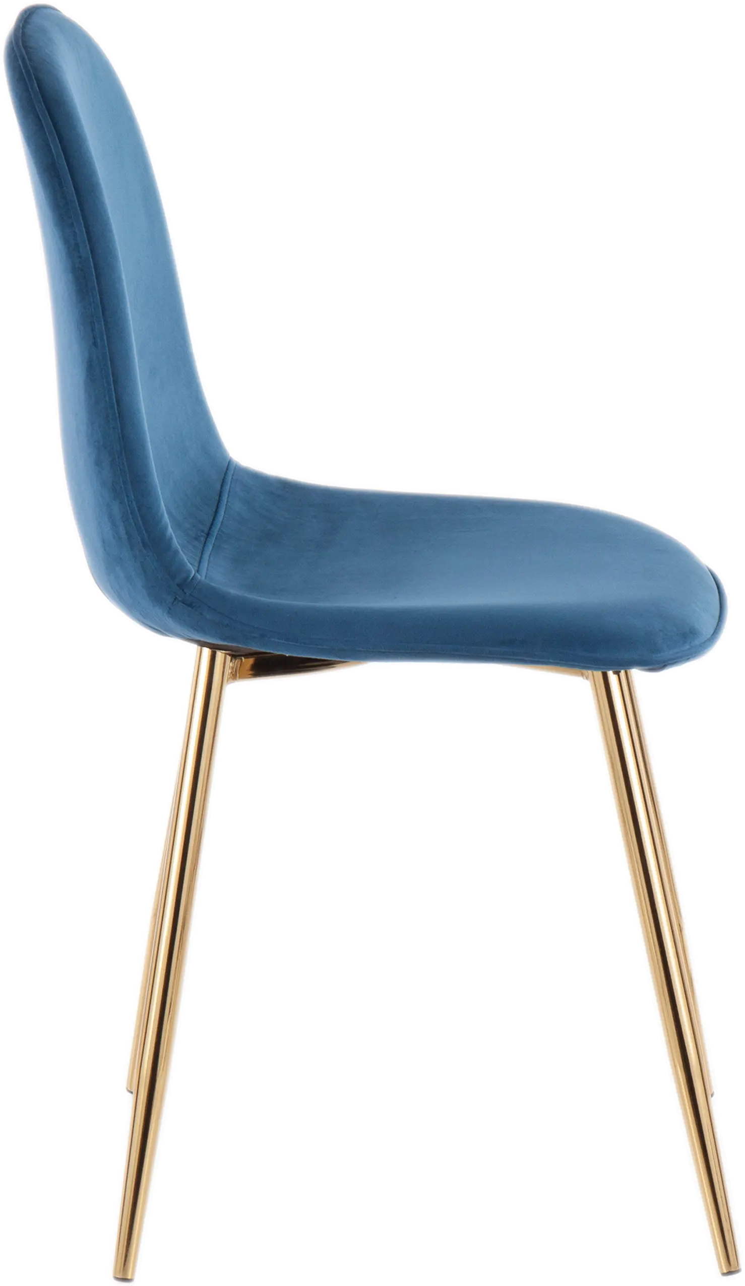 CH-PEBBLE AUVBU2 Contemporary Blue and Gold Dining Room Chair (Set of 2) - Pebble-3