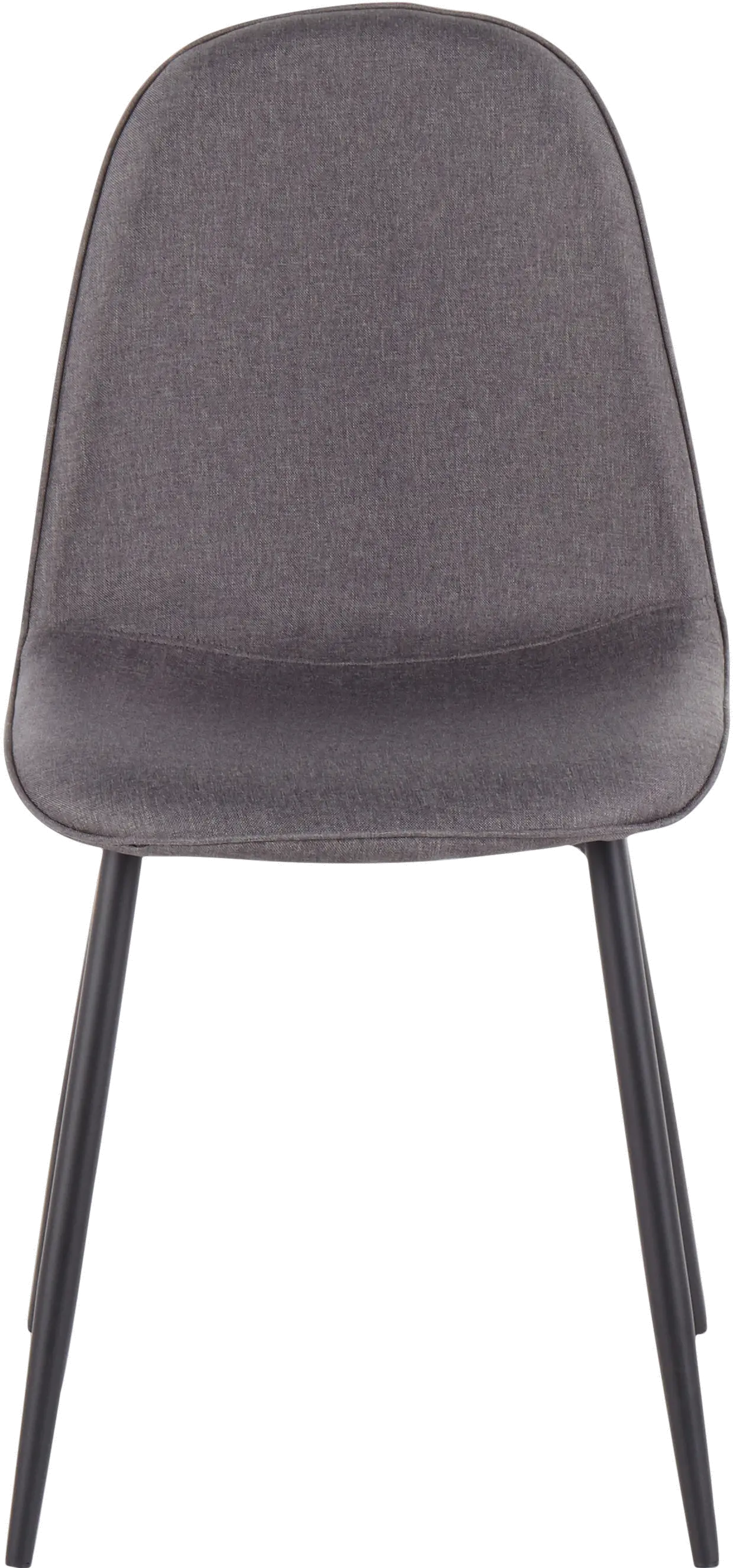CH-PEBBLE BKCHAR2 Contemporary Gray and Black Dining Room Chair (Set of 2) - Pebble-5