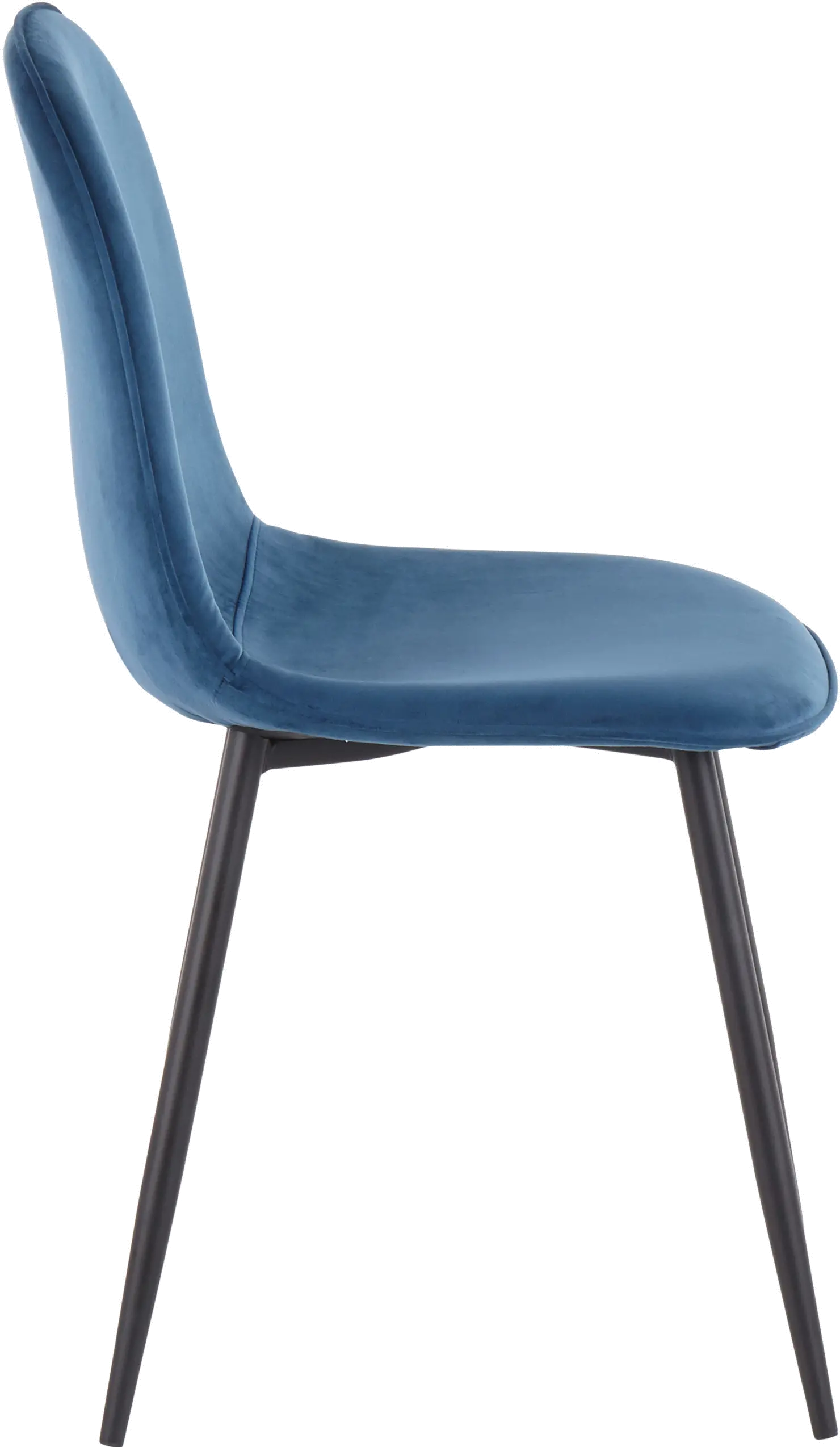 CH-PEBBLE BKVBU2 Contemporary Blue and Black Dining Room Chair (Set of 2) - Pebble-3