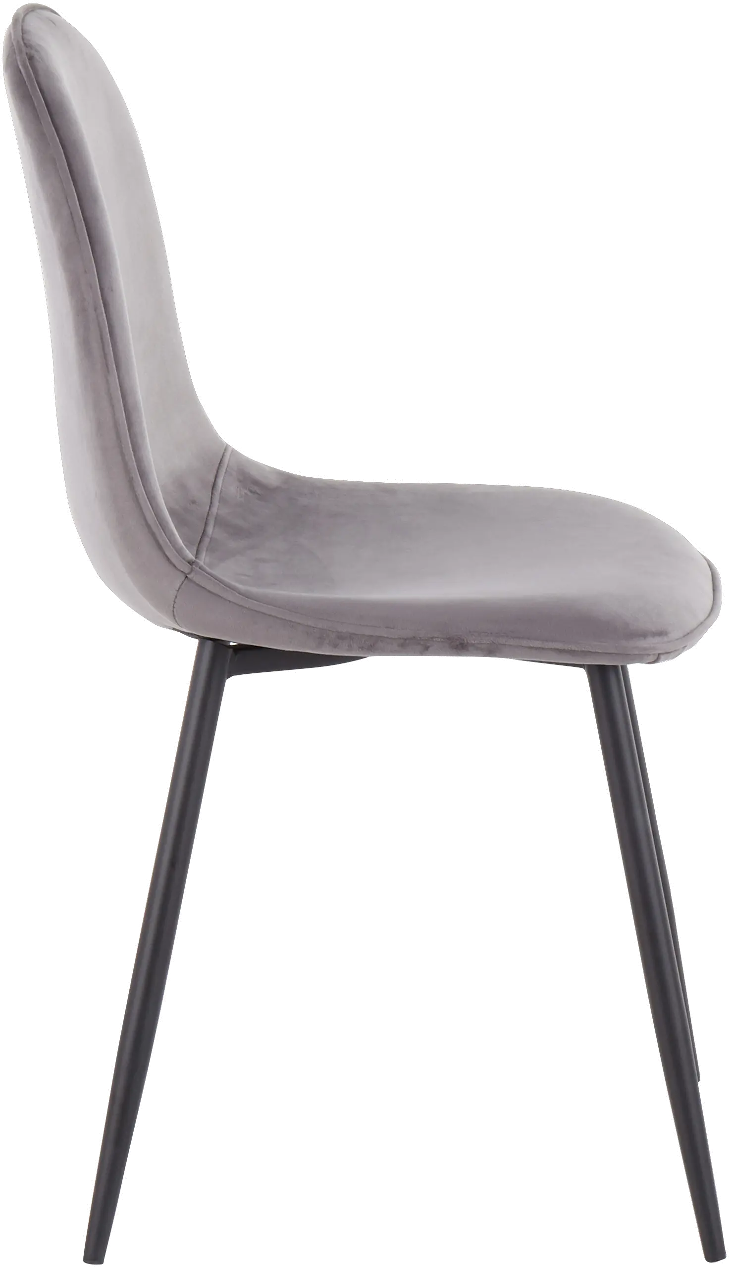 CH-PEBBLE BKVGY2 Contemporary Gray and Black Dining Room Chair (Set of 2) - Pebble-3