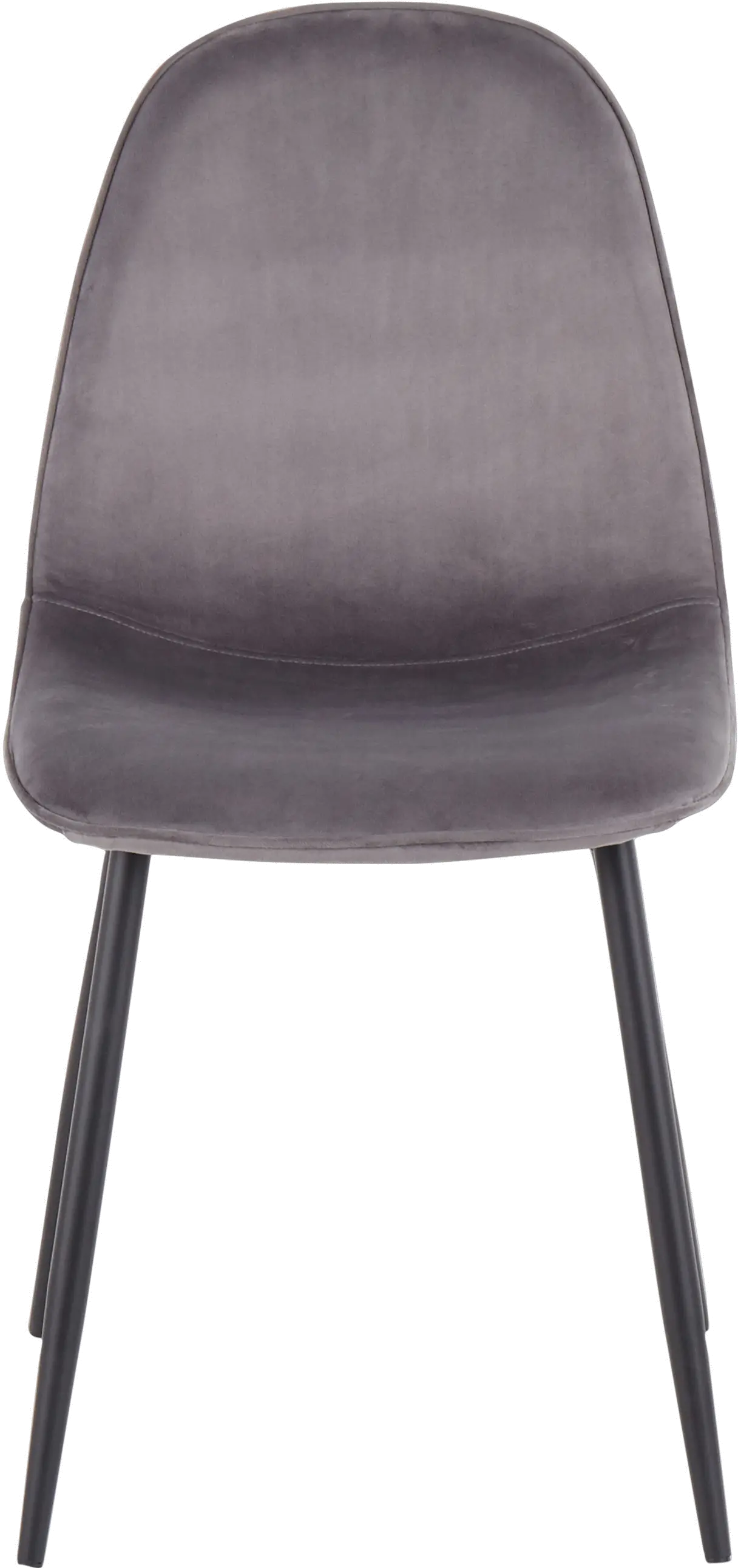 CH-PEBBLE BKVGY2 Contemporary Gray and Black Dining Room Chair (Set of 2) - Pebble-5