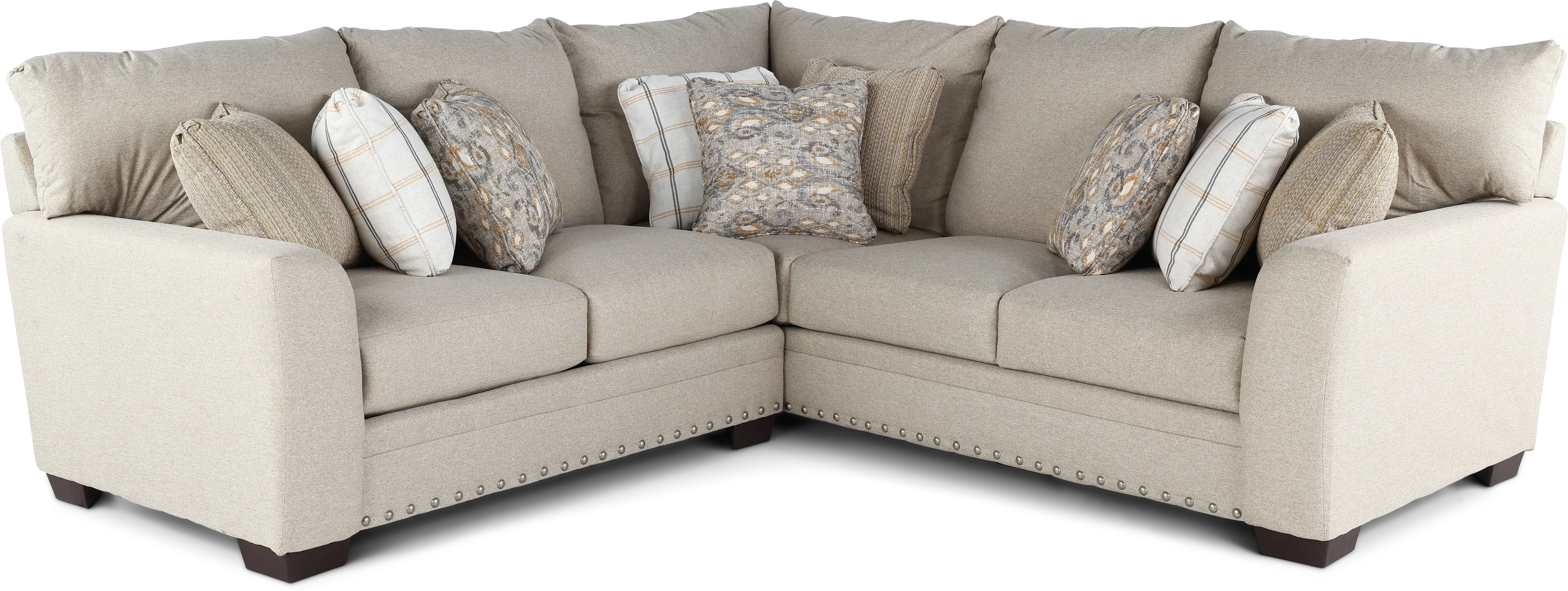 2PC/MDDLTN/CMNT/OP1 Middleton Beige 2 Piece Sectional-1