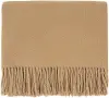 Sandlewood Tan Throw Blanket - Edinburgh