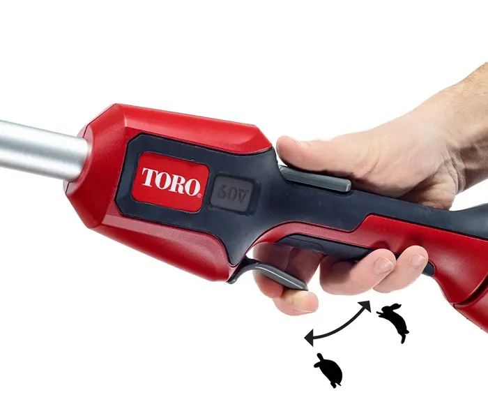 51831 Toro 60-Volt Max Lithium-Ion 15  & 13  Brushless String Trimmer-6
