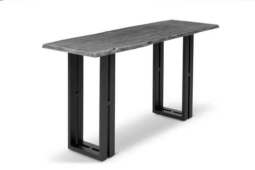 Copenhagen Gray Live Edge Sofa Table-2