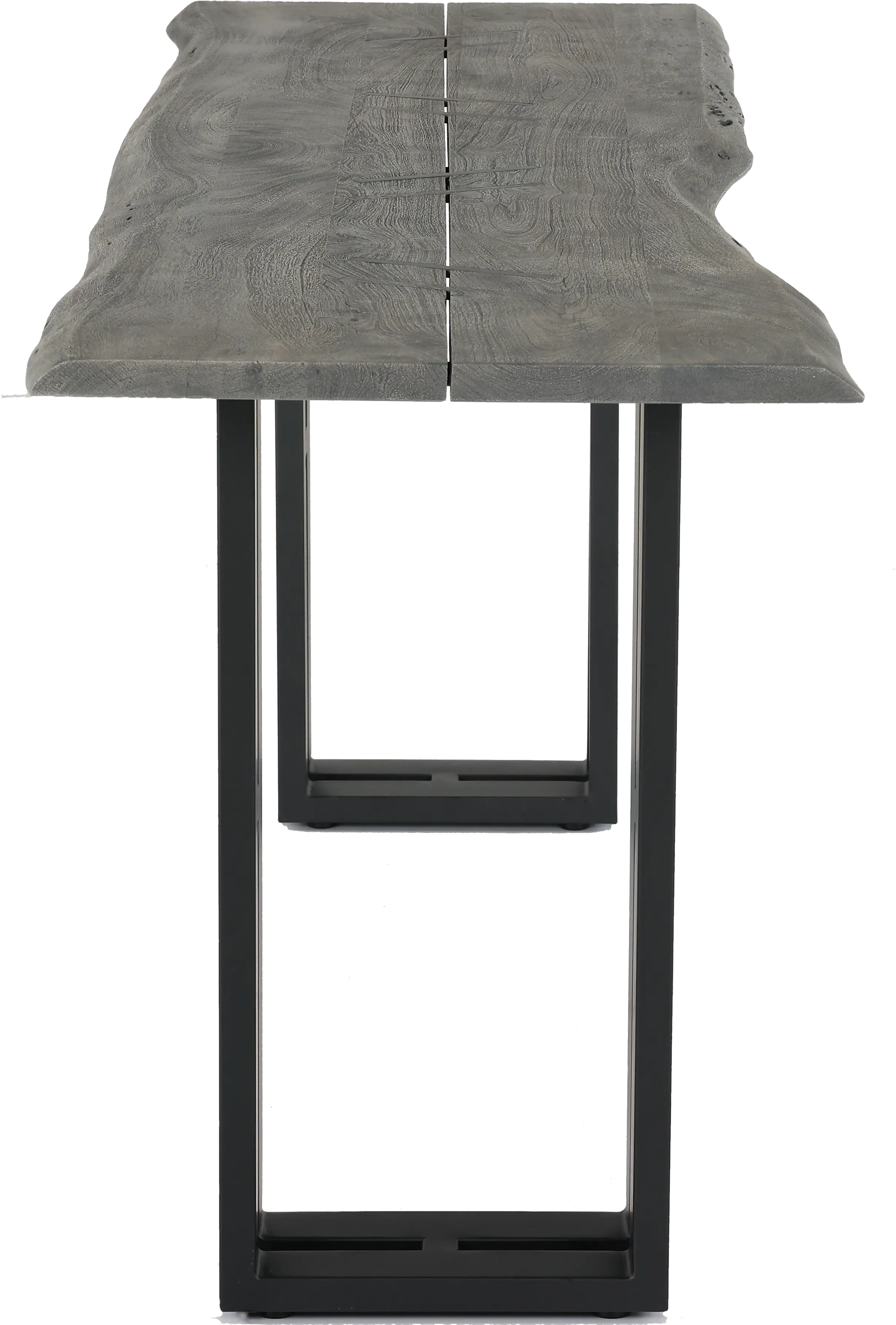 Copenhagen Gray Live Edge Sofa Table-6