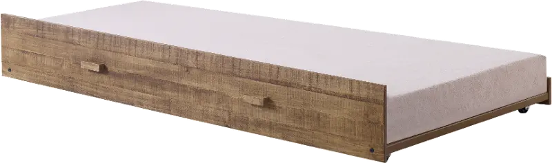 Rustic Driftwood Twin Trundle - Front Porch