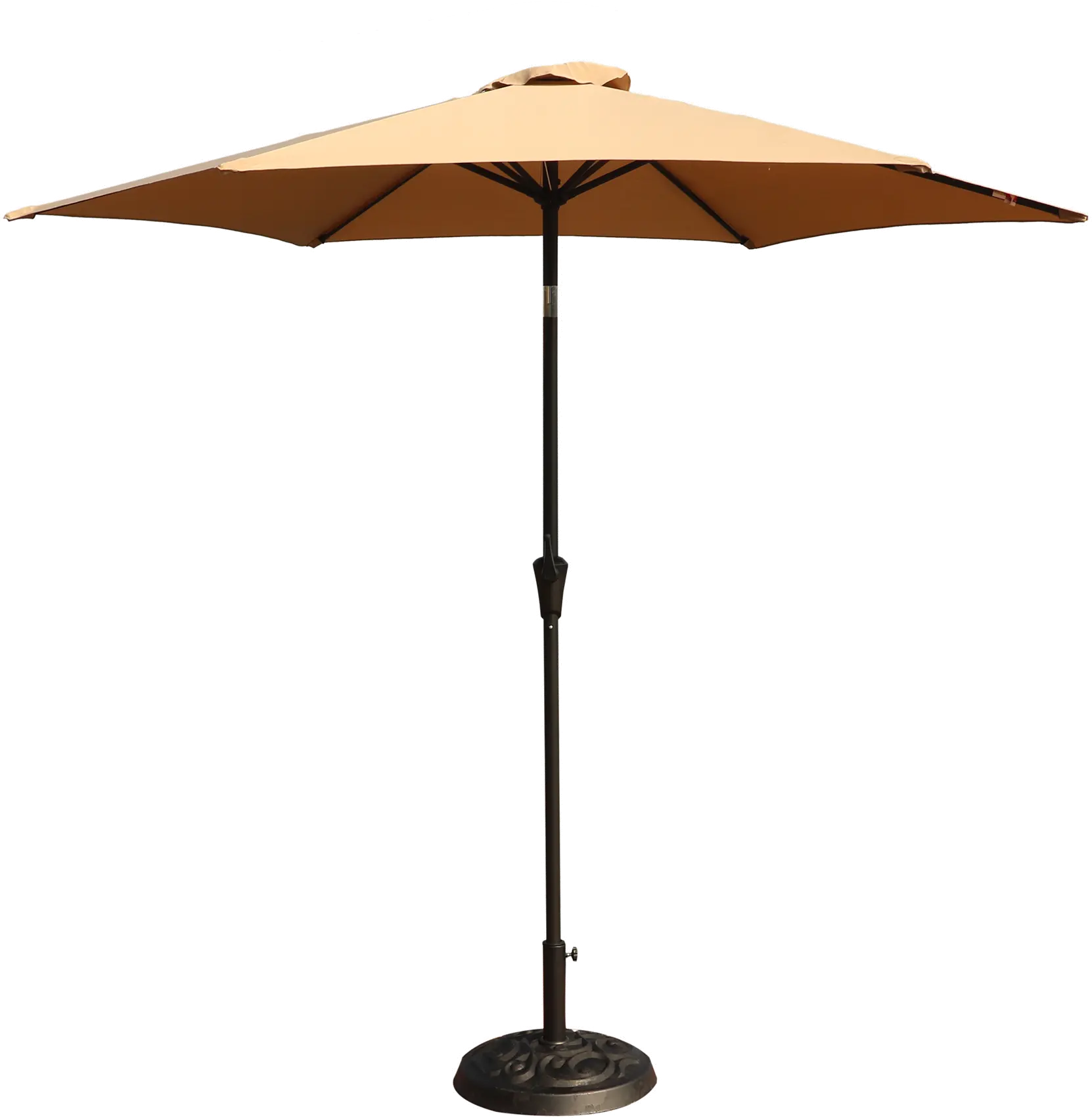 Taupe 9' Pole Umbrella with Bag-1