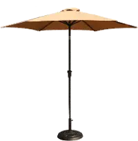 Taupe 9' Pole Umbrella with Bag