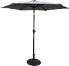 Gray 9' Pole Umbrella with Bag