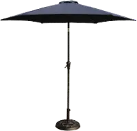 Navy 9' Pole Umbrella with Bag